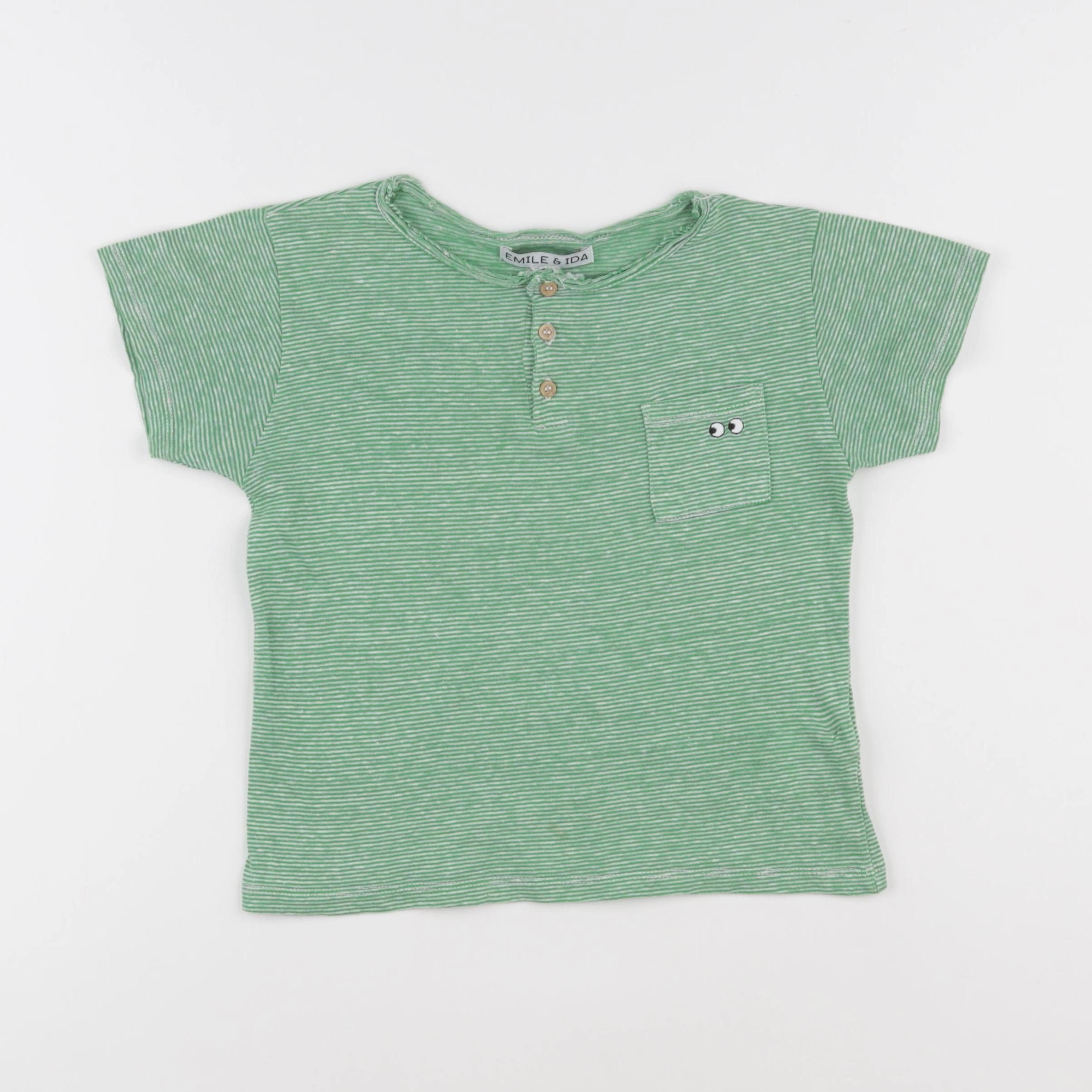 Emile et Ida - tee-shirt vert - 6 ans