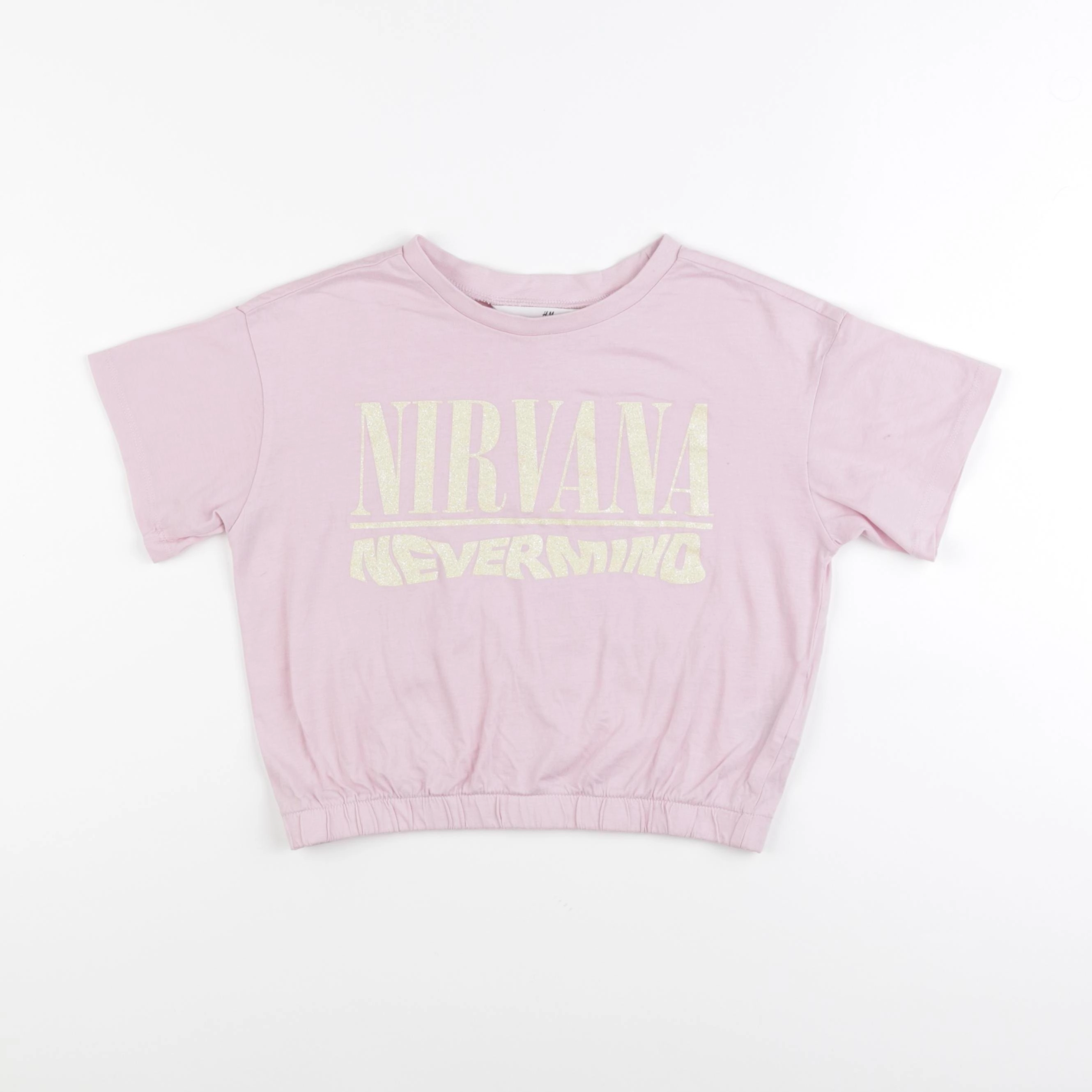H&M - tee-shirt rose, jaune - 8/10 ans