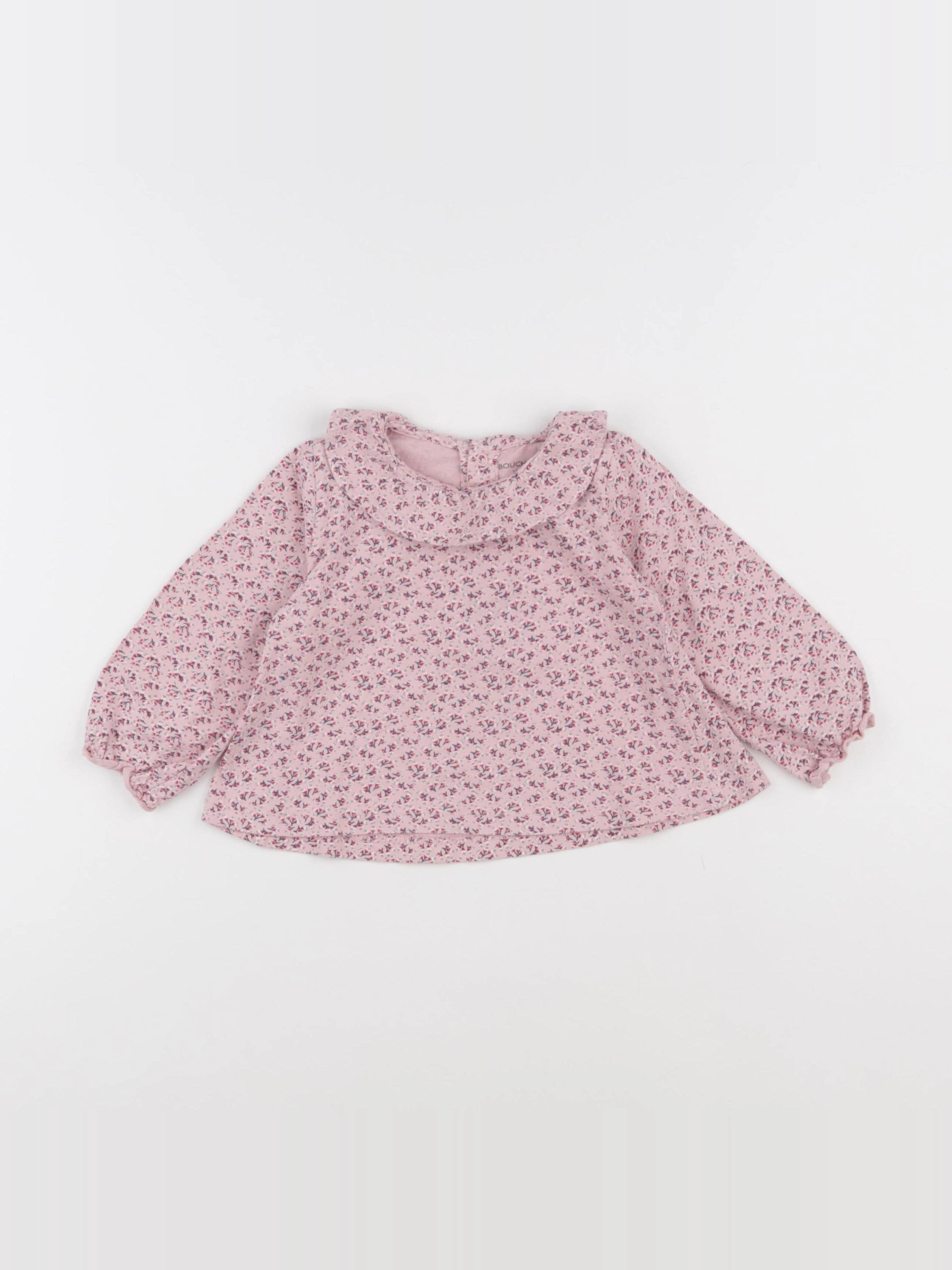 Bouchara - blouse rose - 24 mois