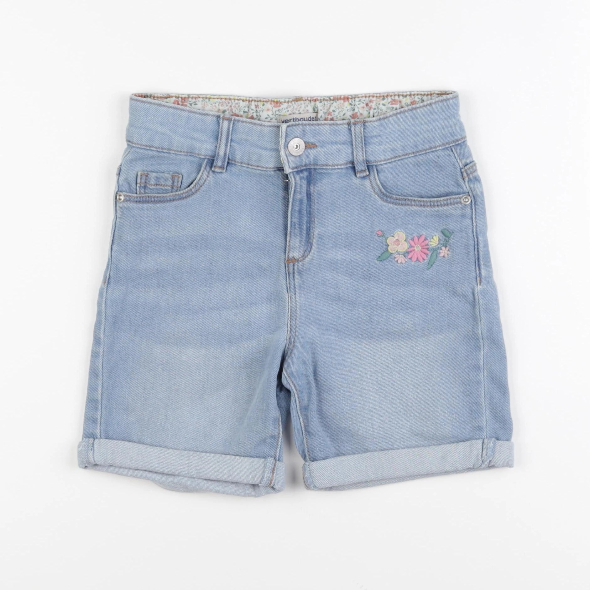 Vertbaudet - short bleu - 9 ans