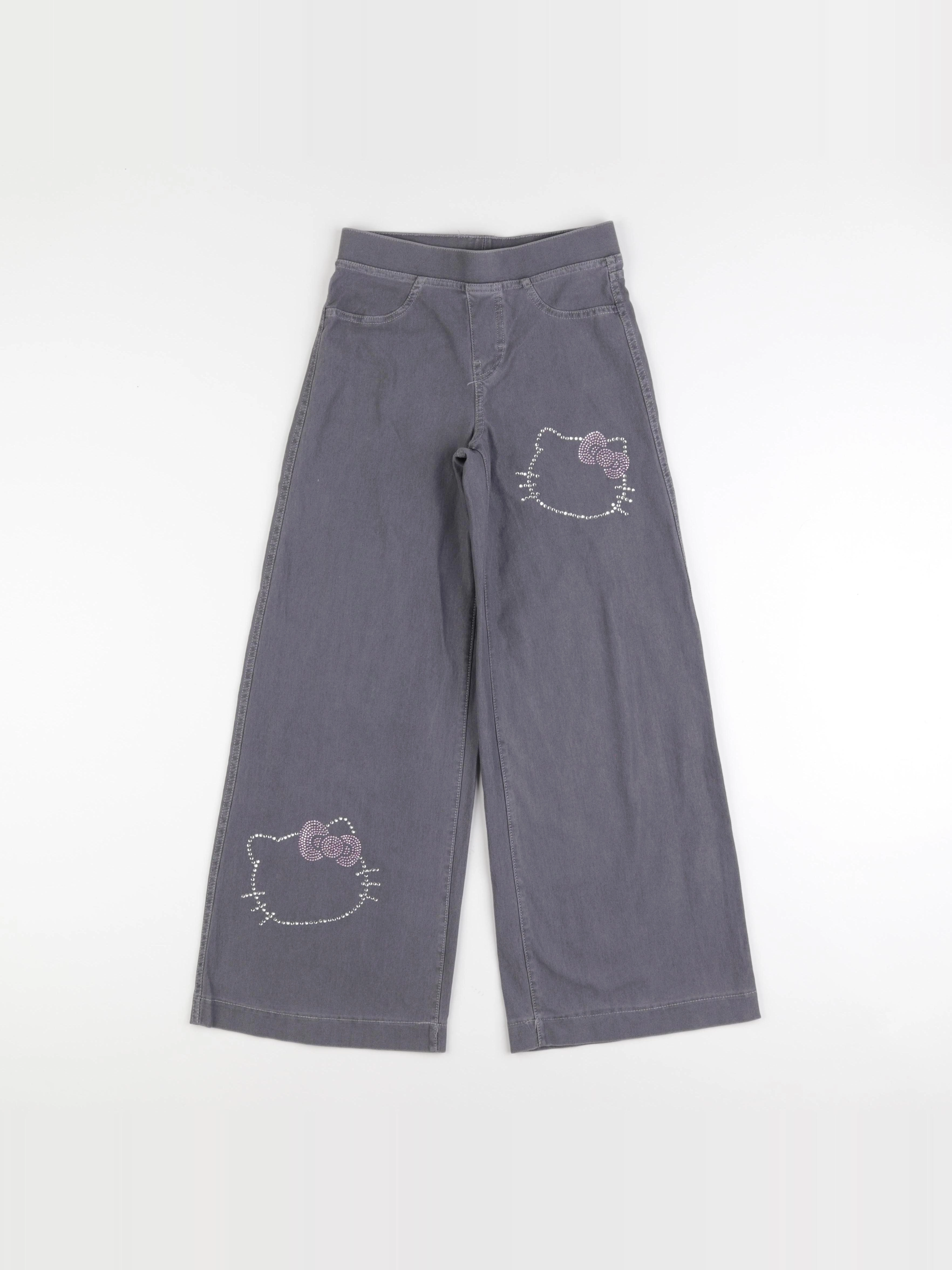 H&M - jegging gris - 9/10 ans