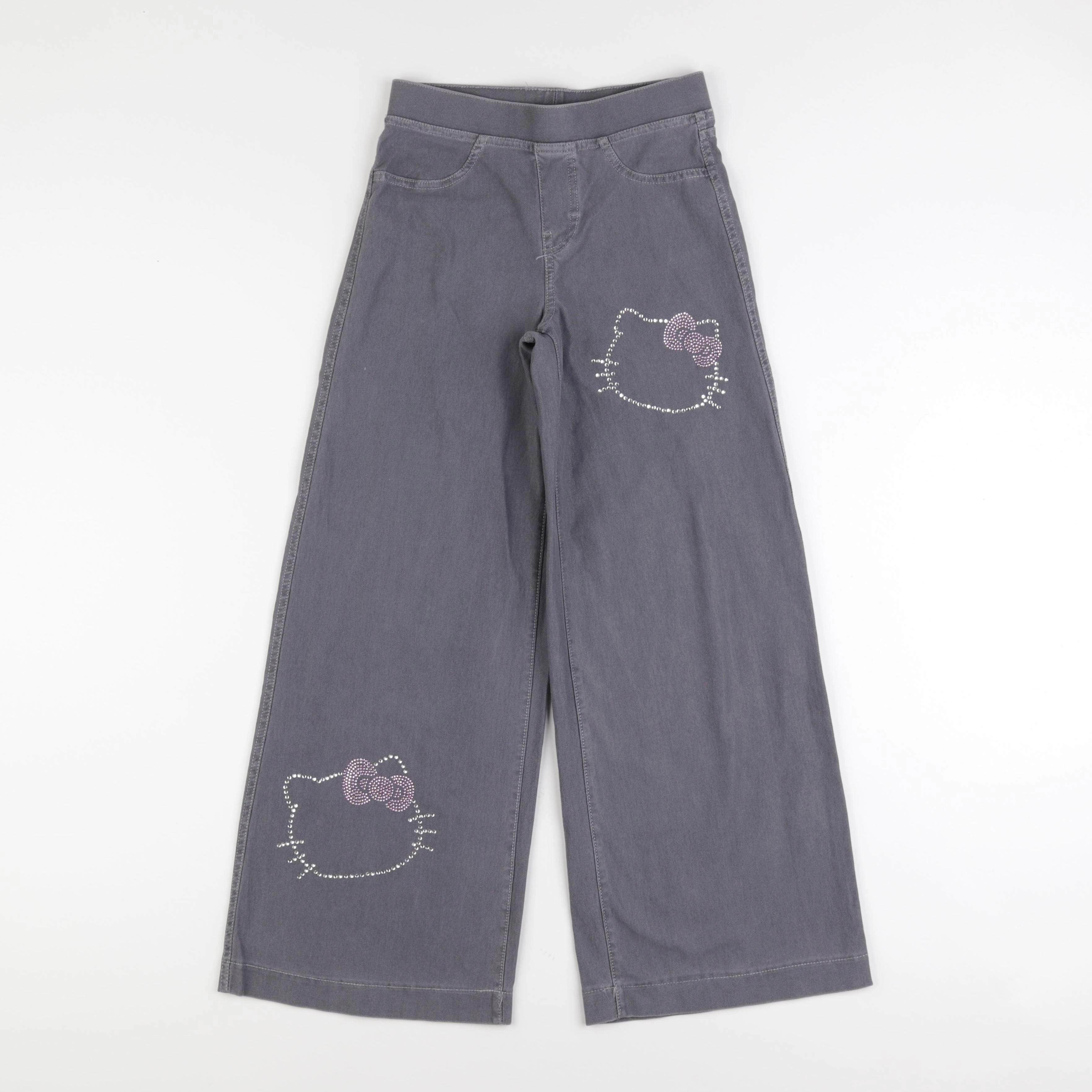 H&M - jegging gris - 9/10 ans