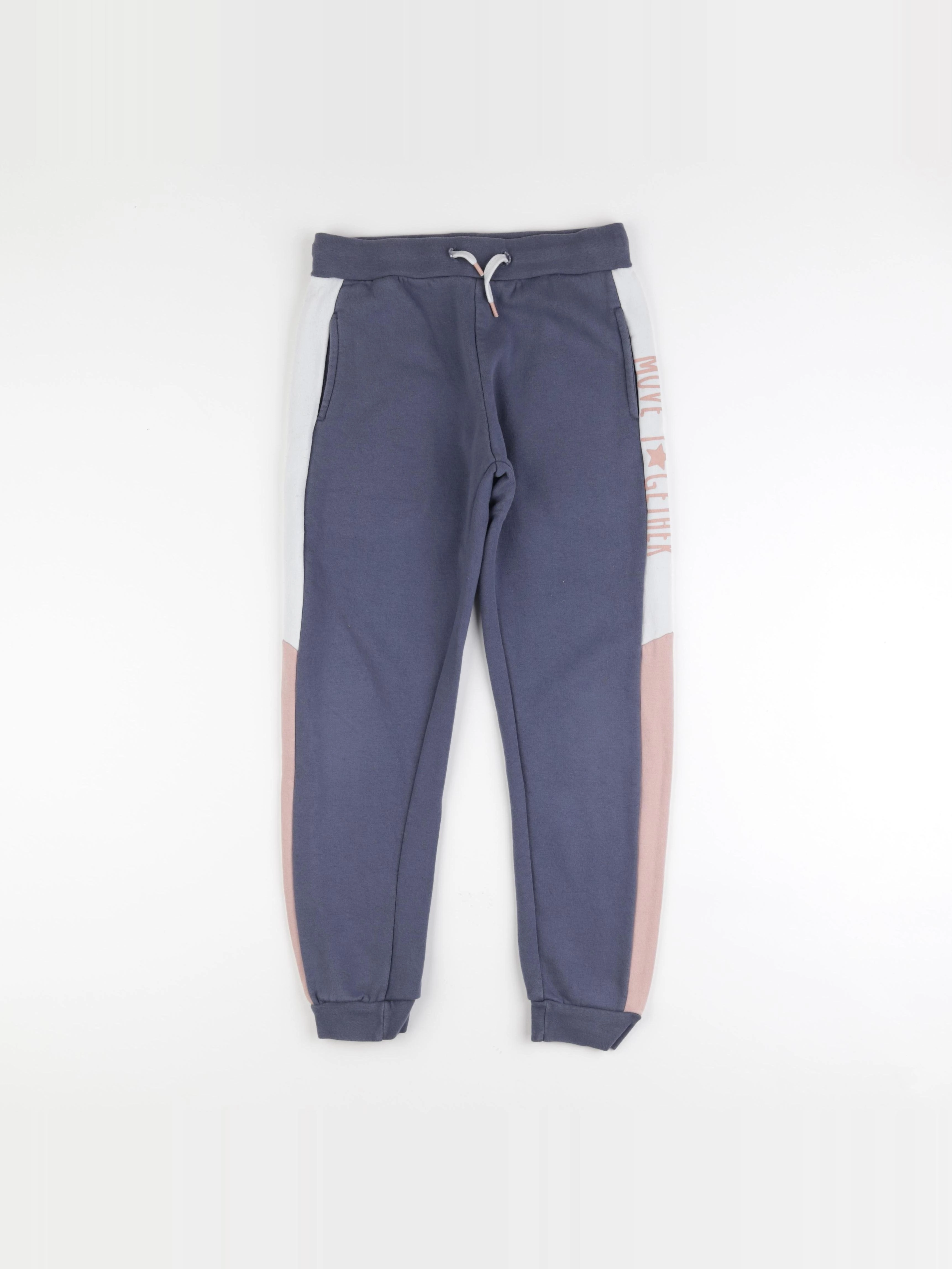 Vertbaudet - jogging bleu, rose - 10 ans