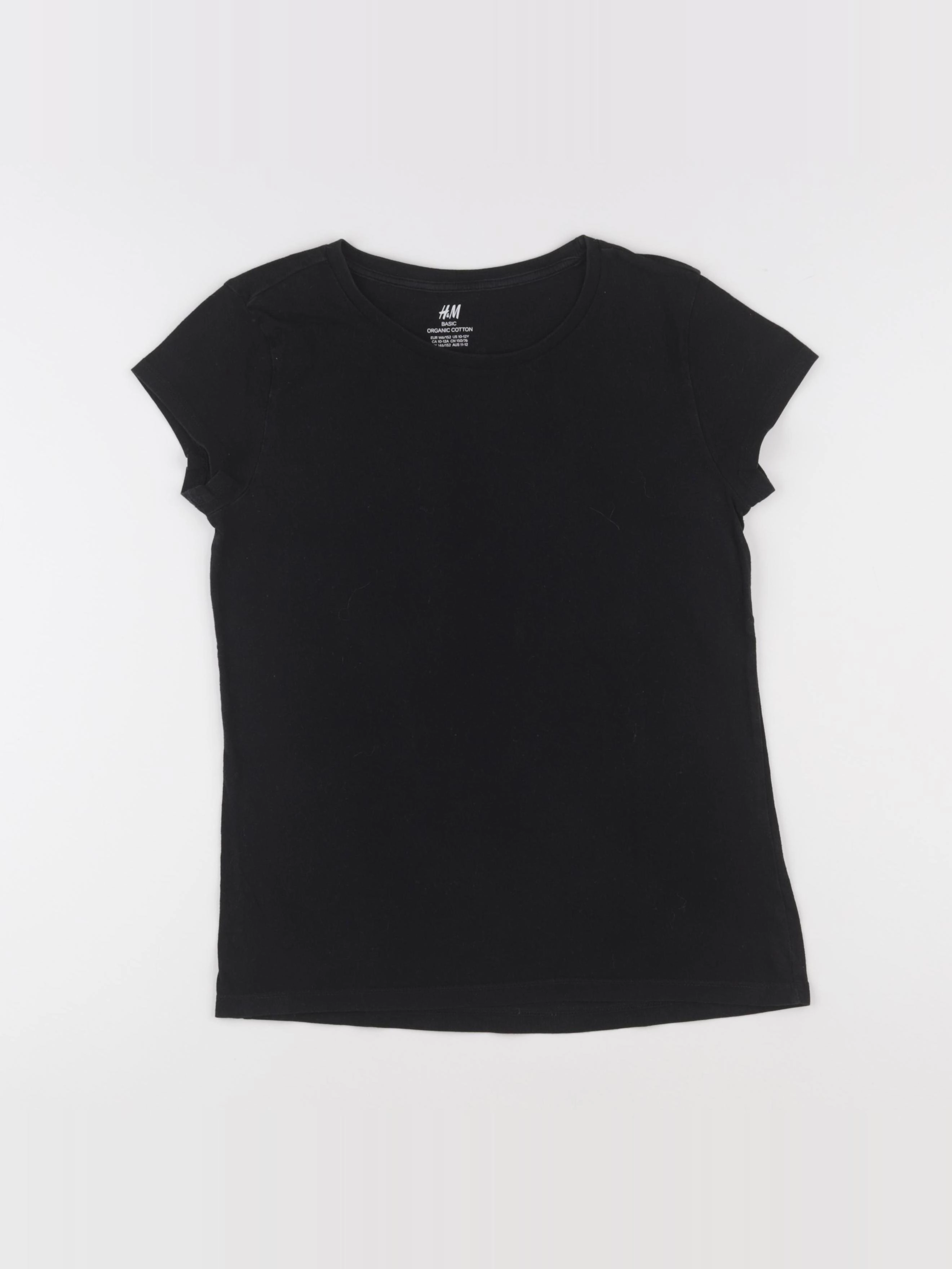 H&M - tee-shirt noir - 10/12 ans