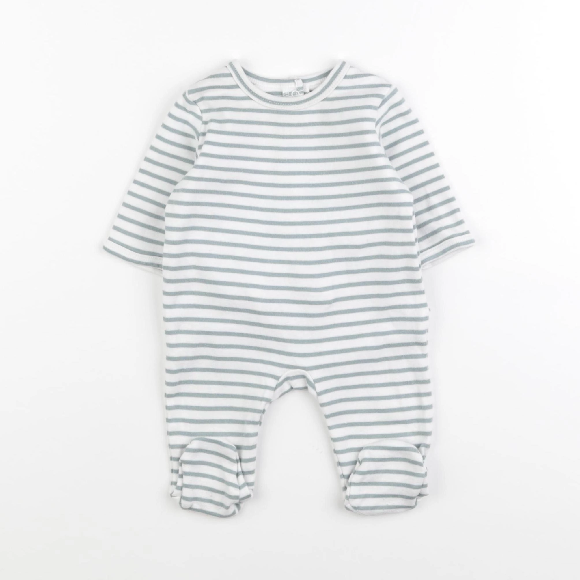 Vertbaudet - pyjama coton vert - 3 mois