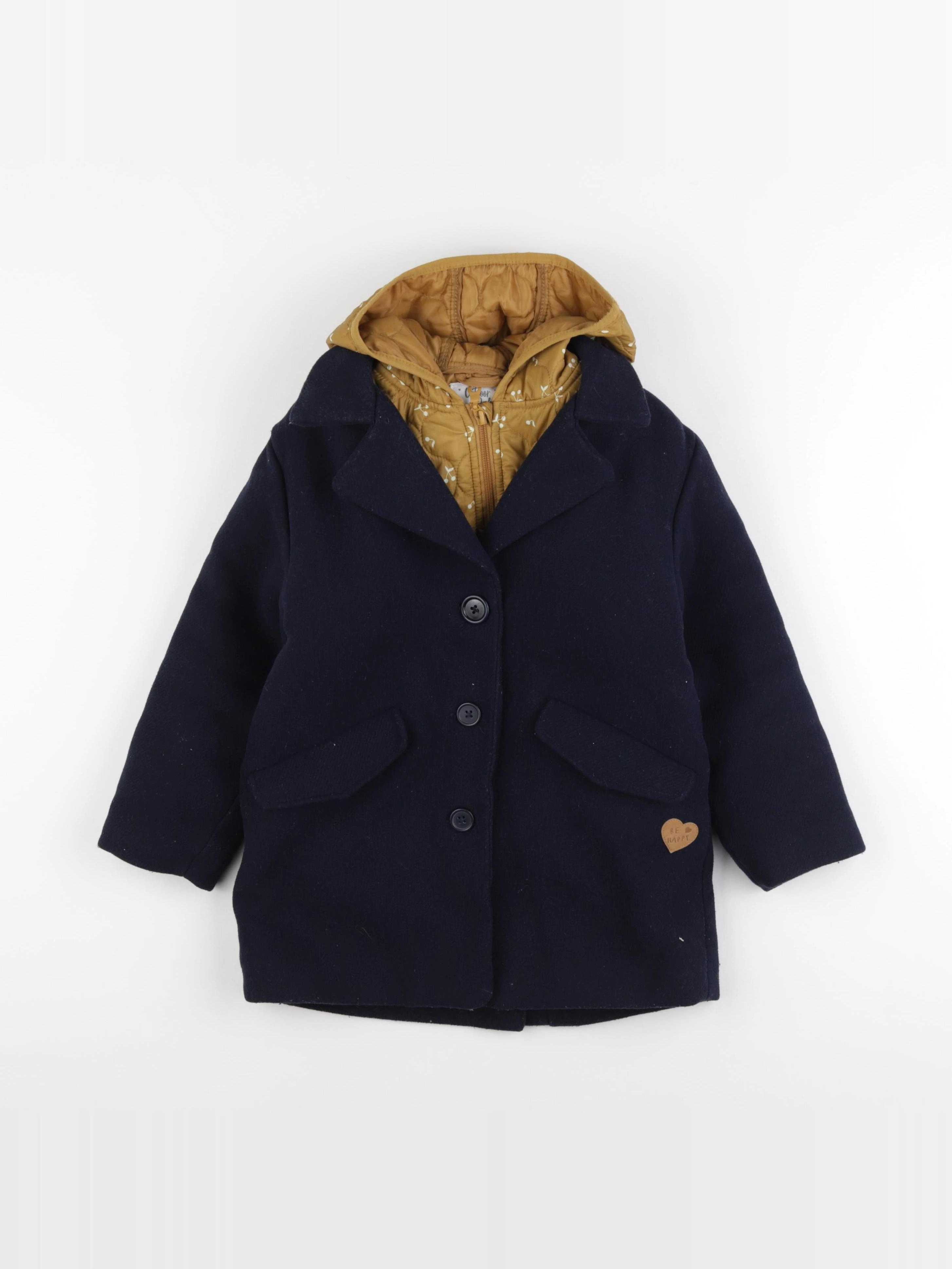 Vertbaudet - parka bleu - 6 ans