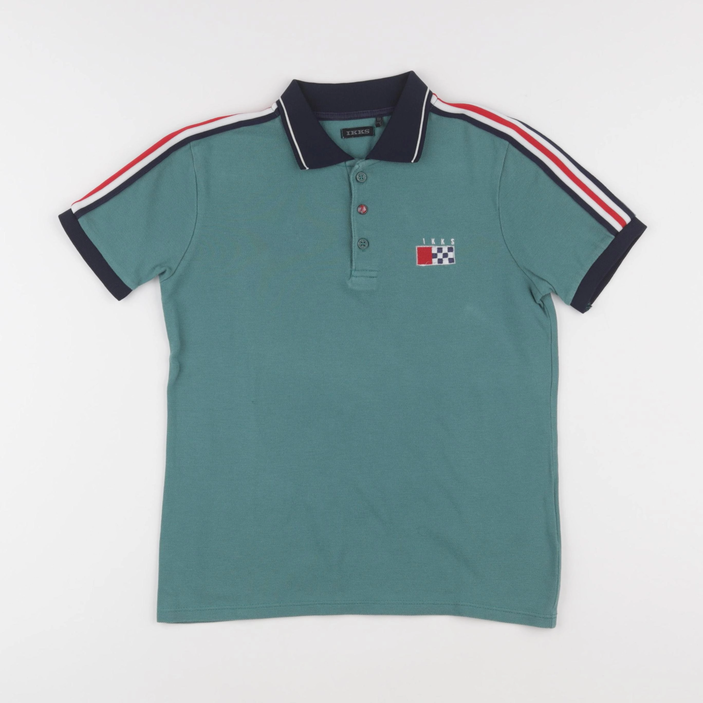IKKS - polo bleu - 10 ans