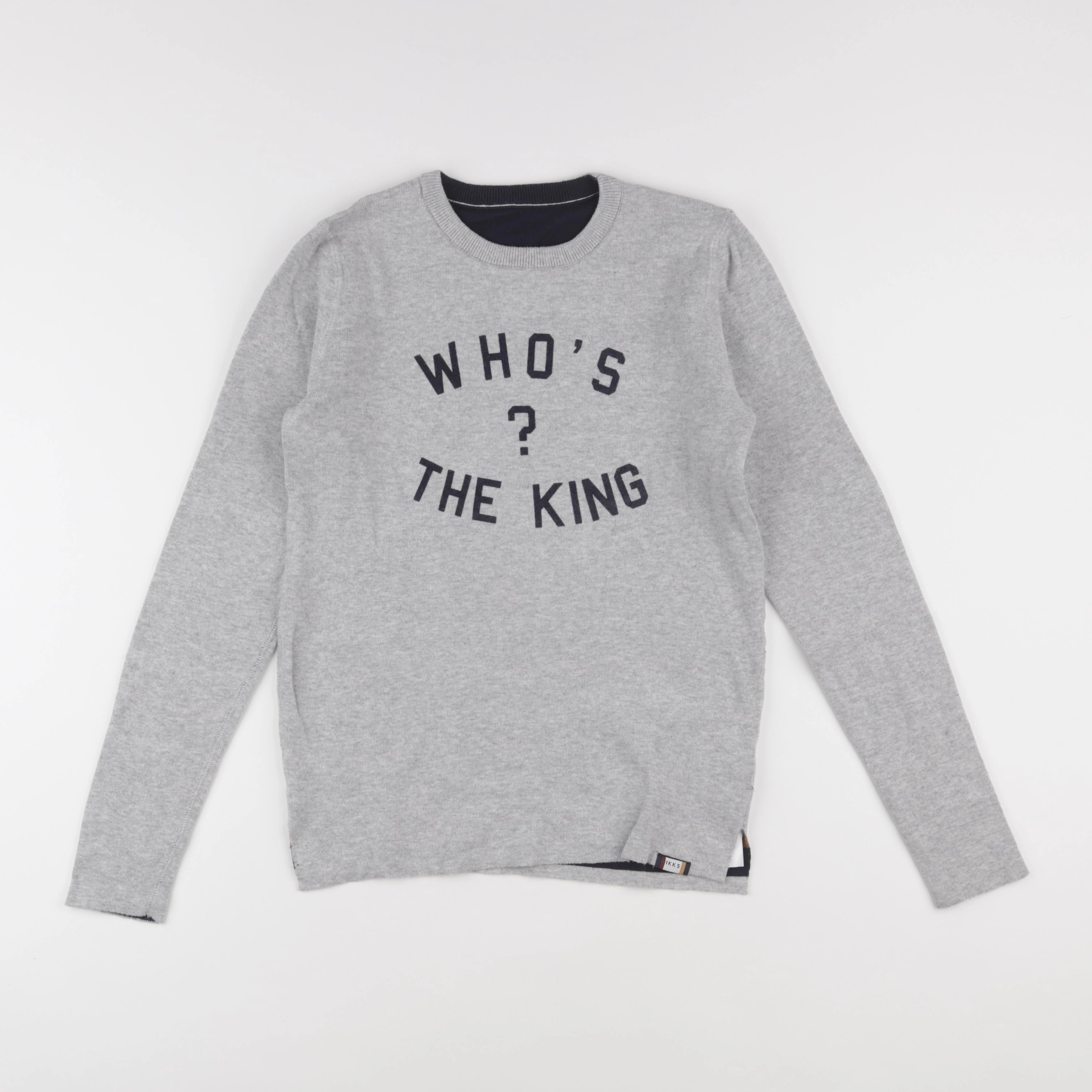 IKKS - pull gris - 12 ans
