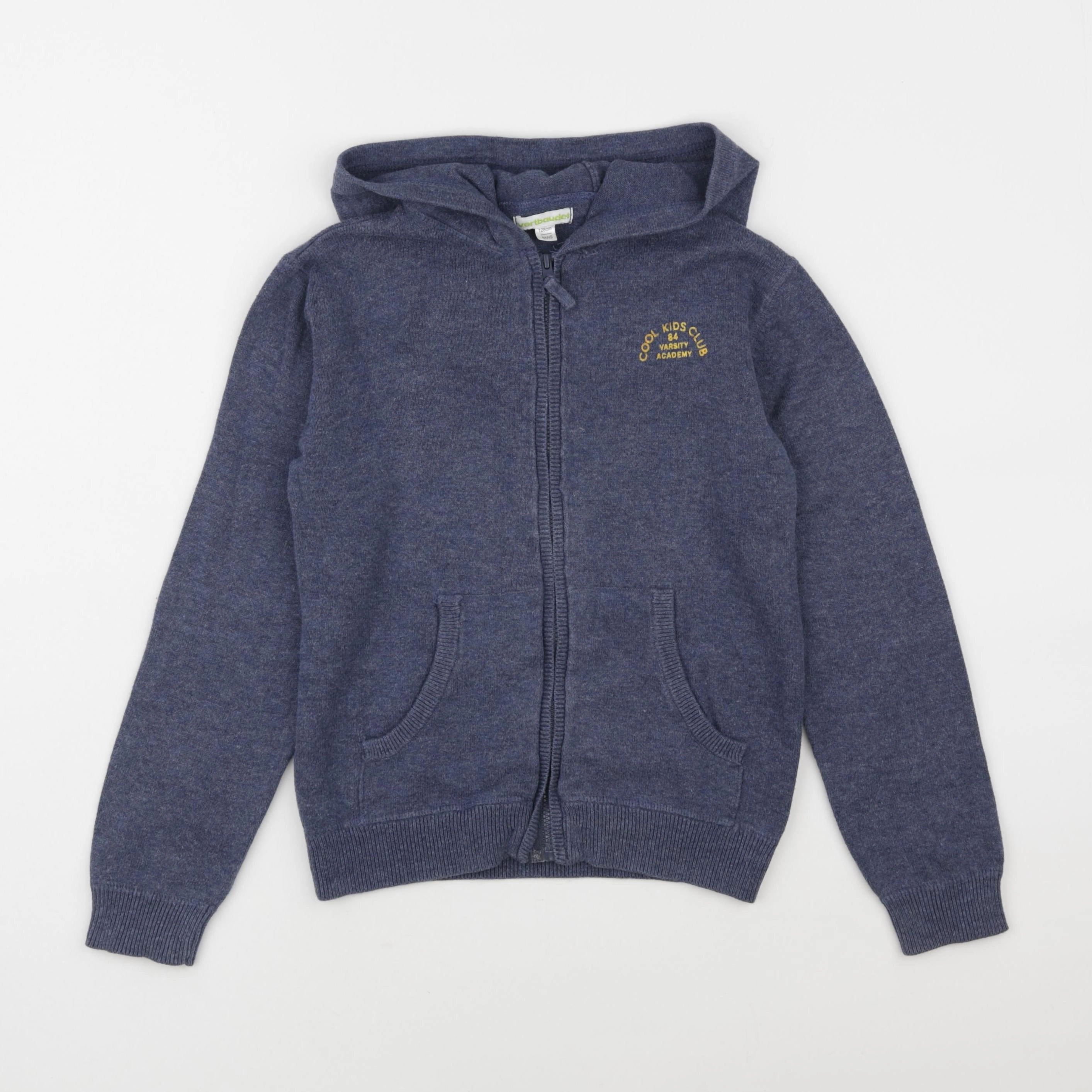 Vertbaudet - gilet bleu - 8 ans