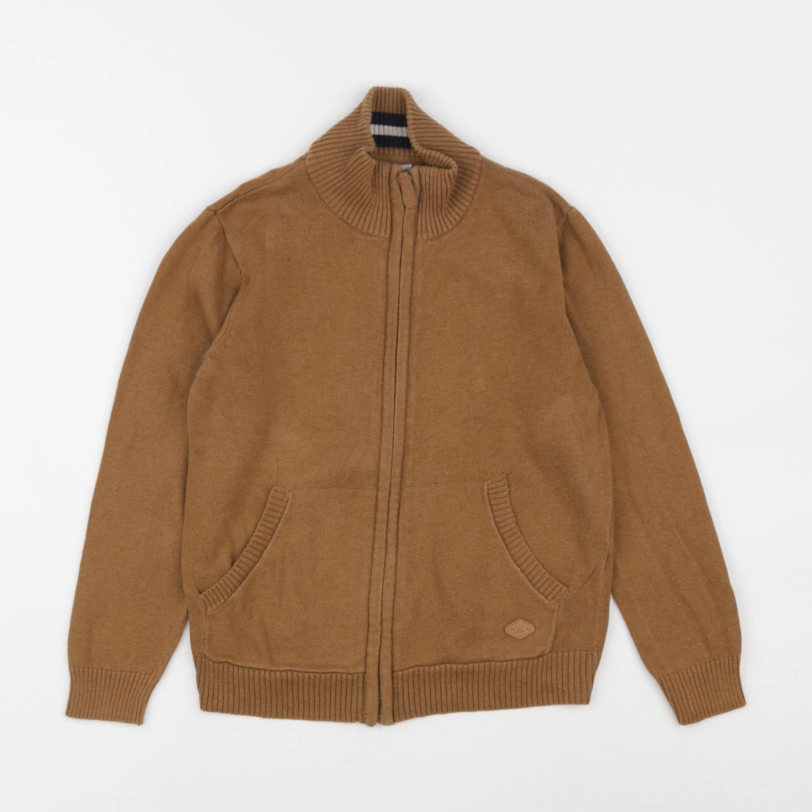 Vertbaudet - gilet marron - 8 ans