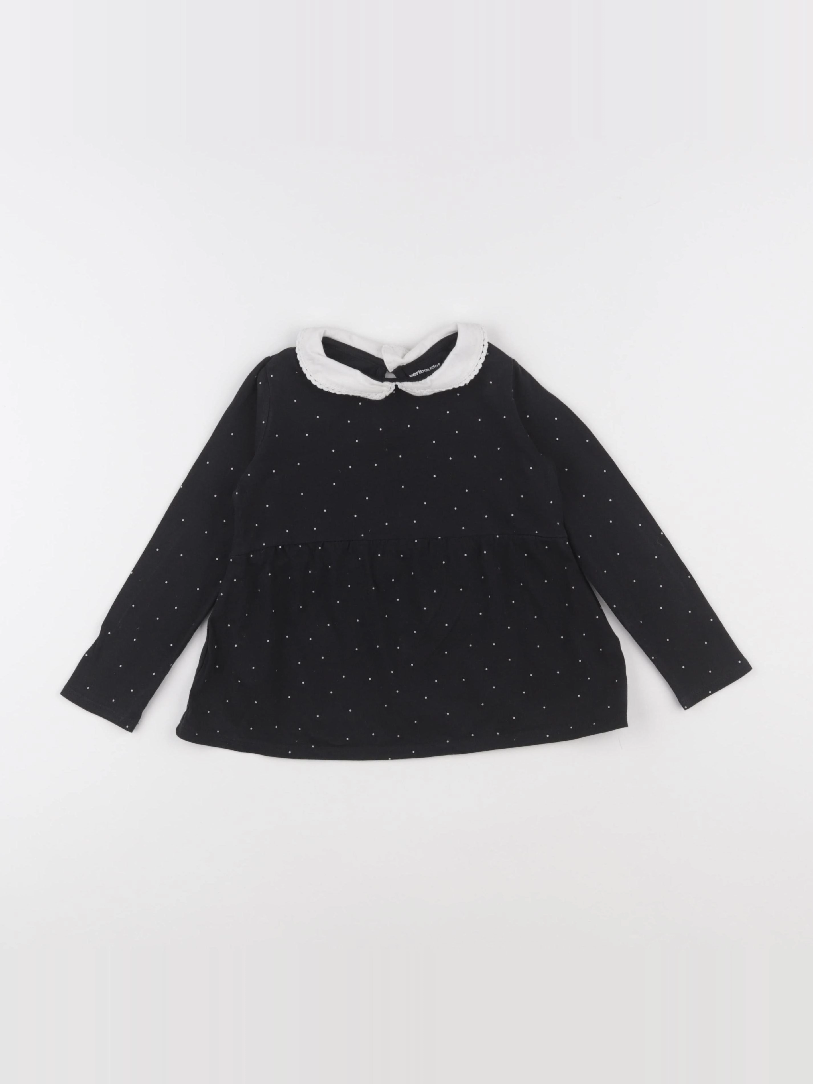 Vertbaudet - tee-shirt noir - 4 ans