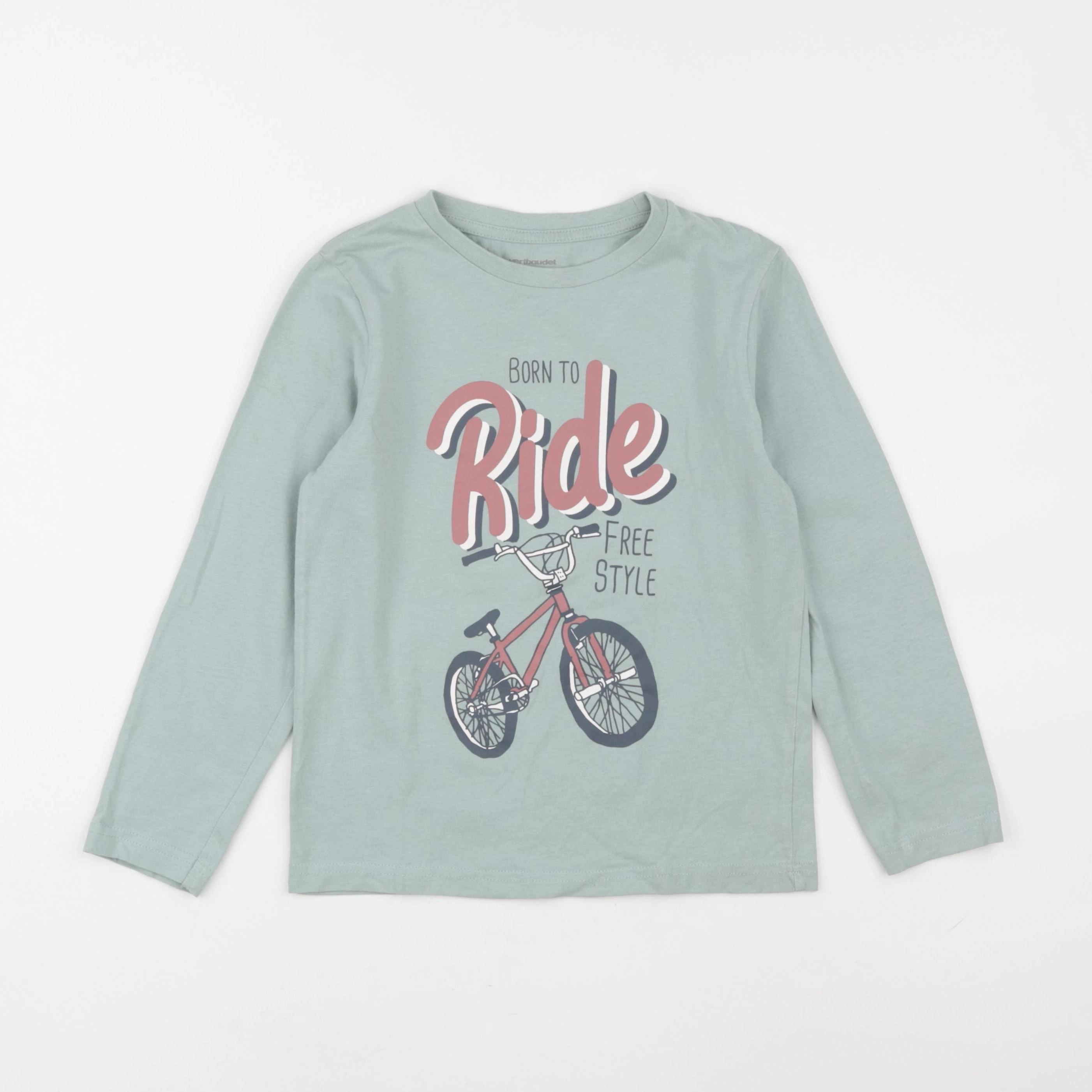 Vertbaudet - tee-shirt vert - 8 ans