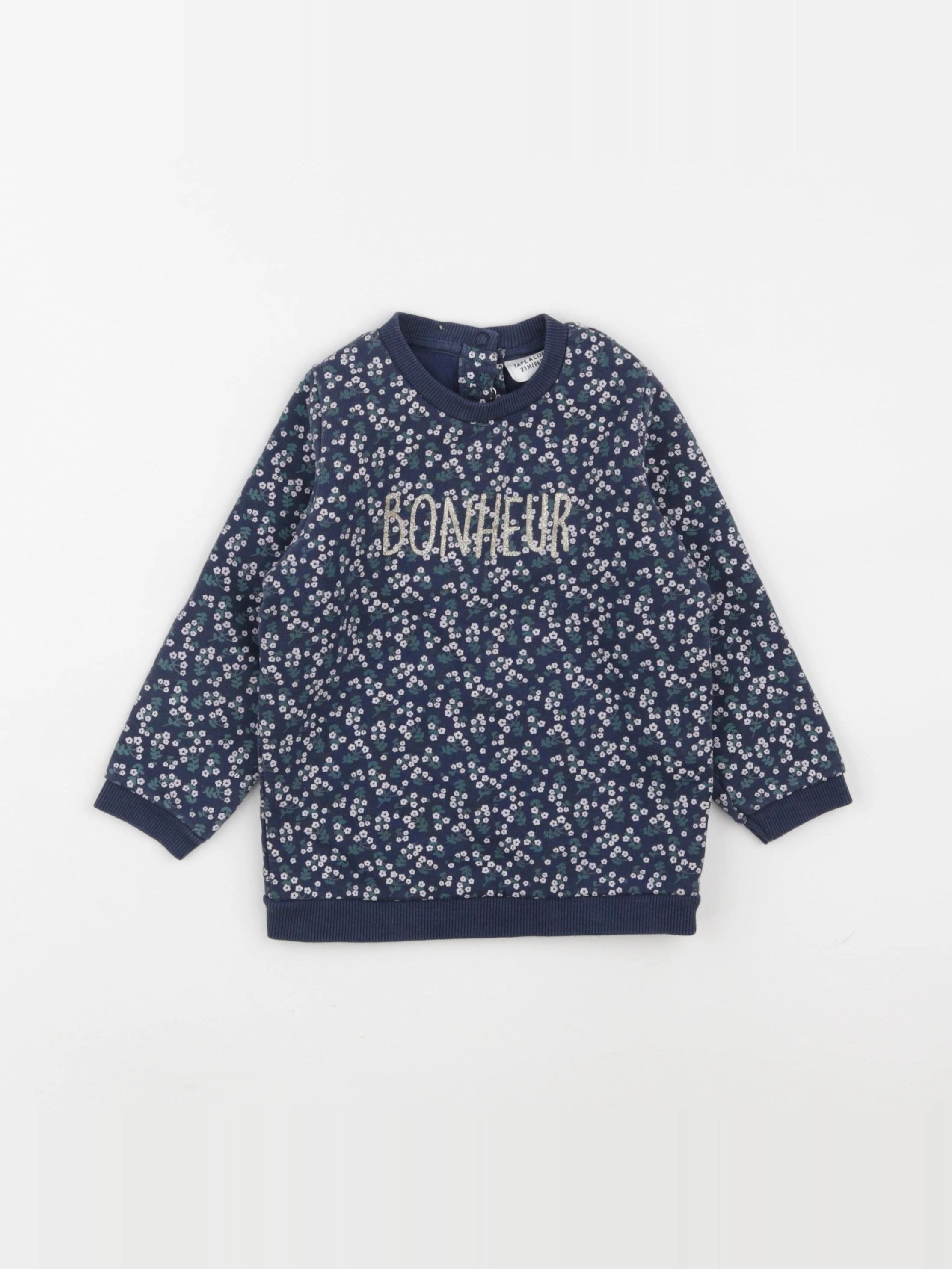 Tape à l'oeil - sweat bleu - 24 mois
