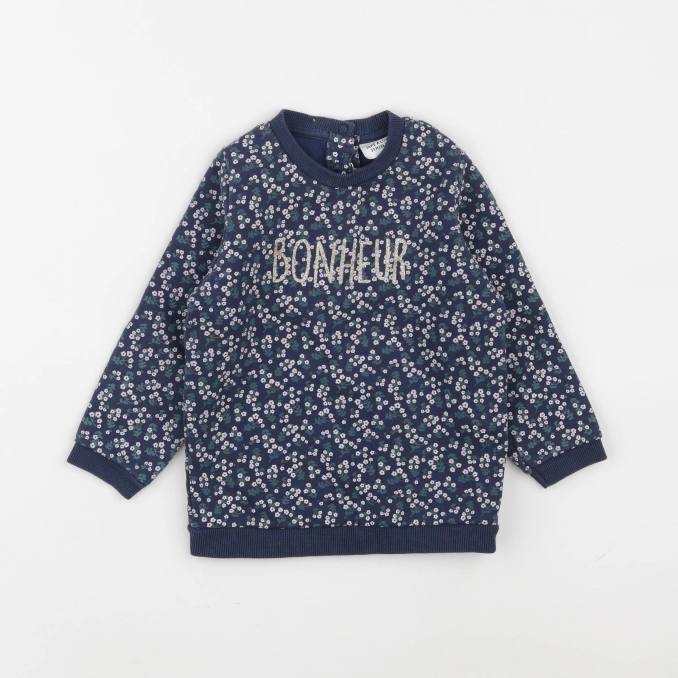 Tape à l'oeil - sweat bleu - 24 mois
