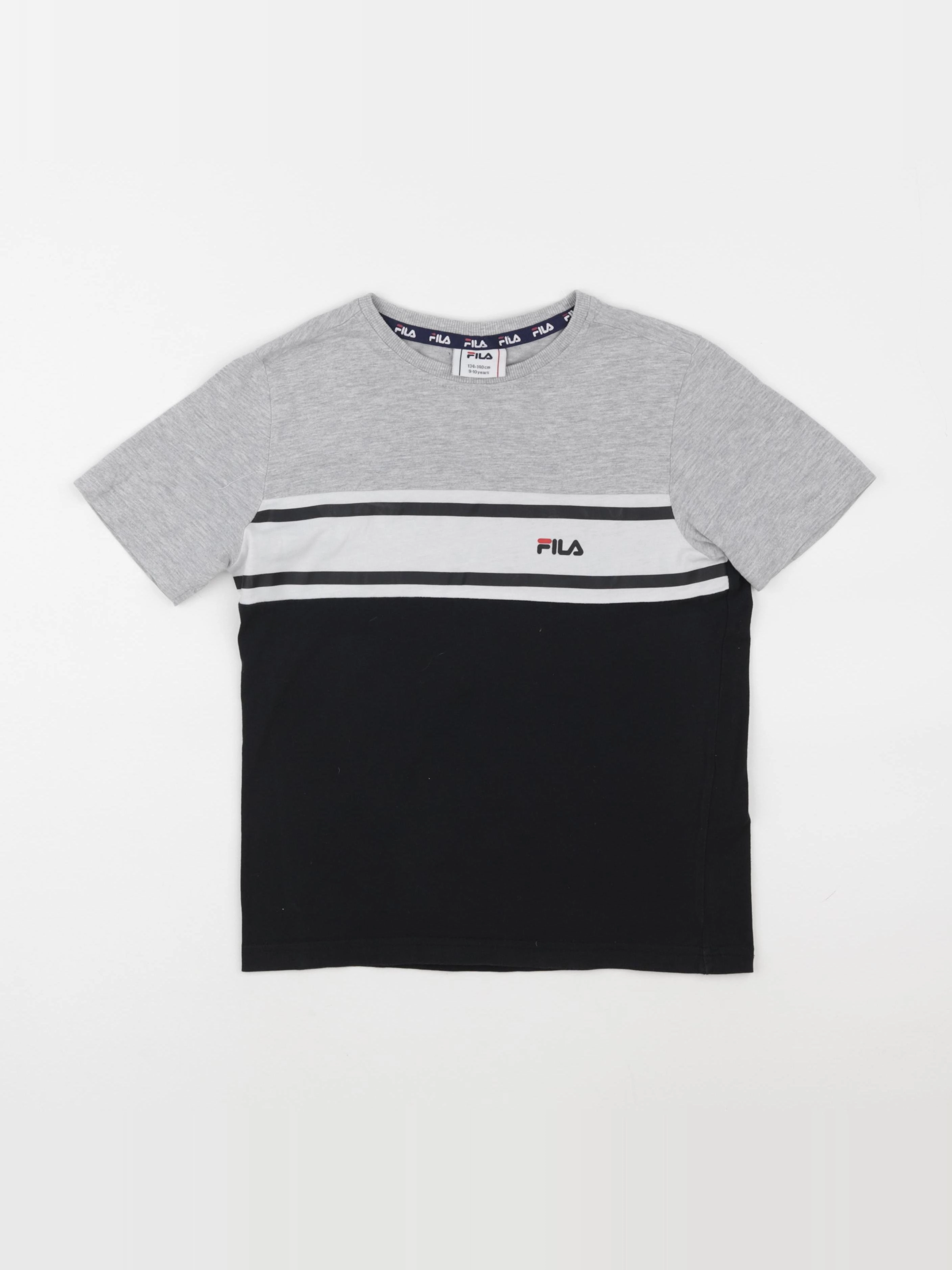 Fila - tee-shirt gris - 9/10 ans