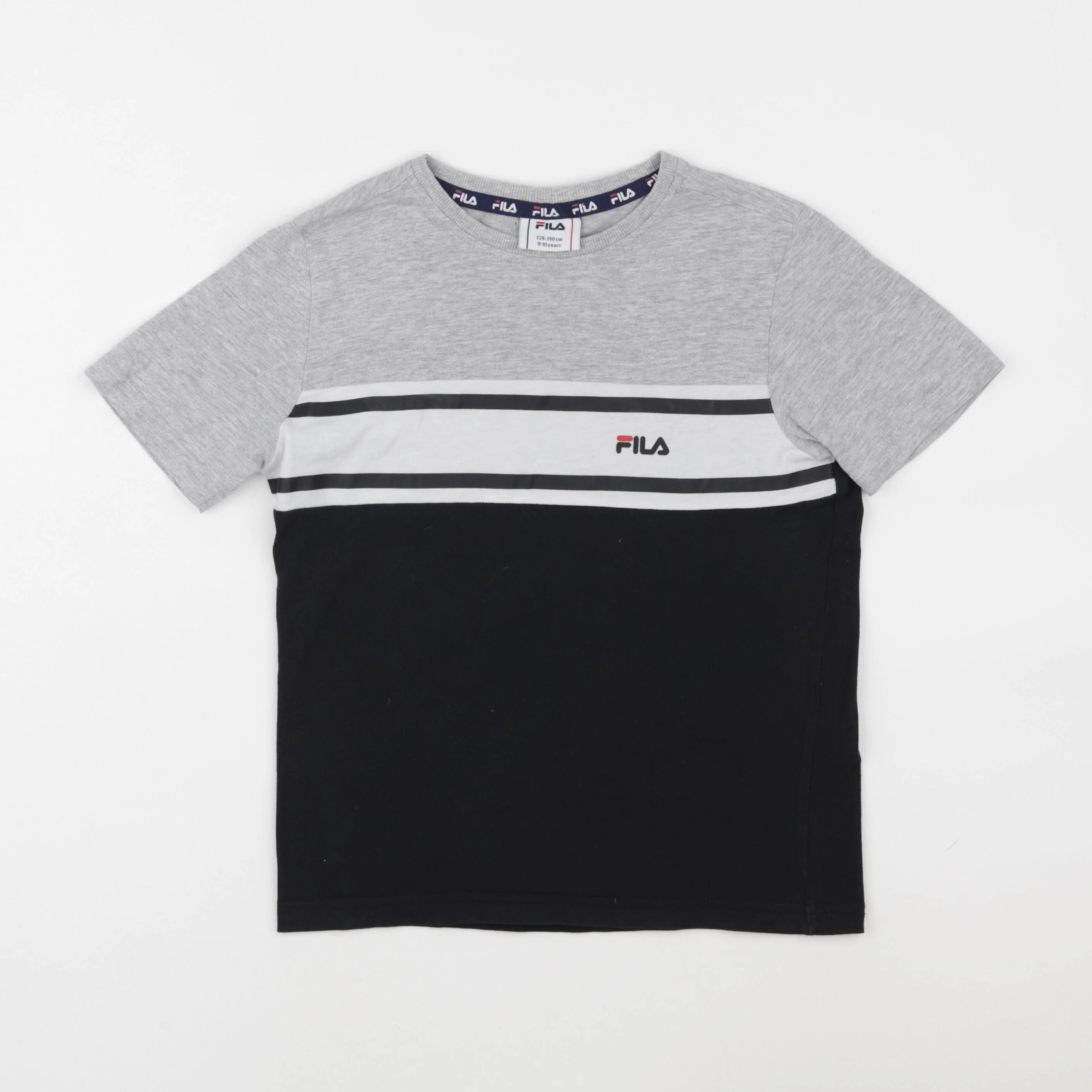 Fila - tee-shirt gris - 9/10 ans