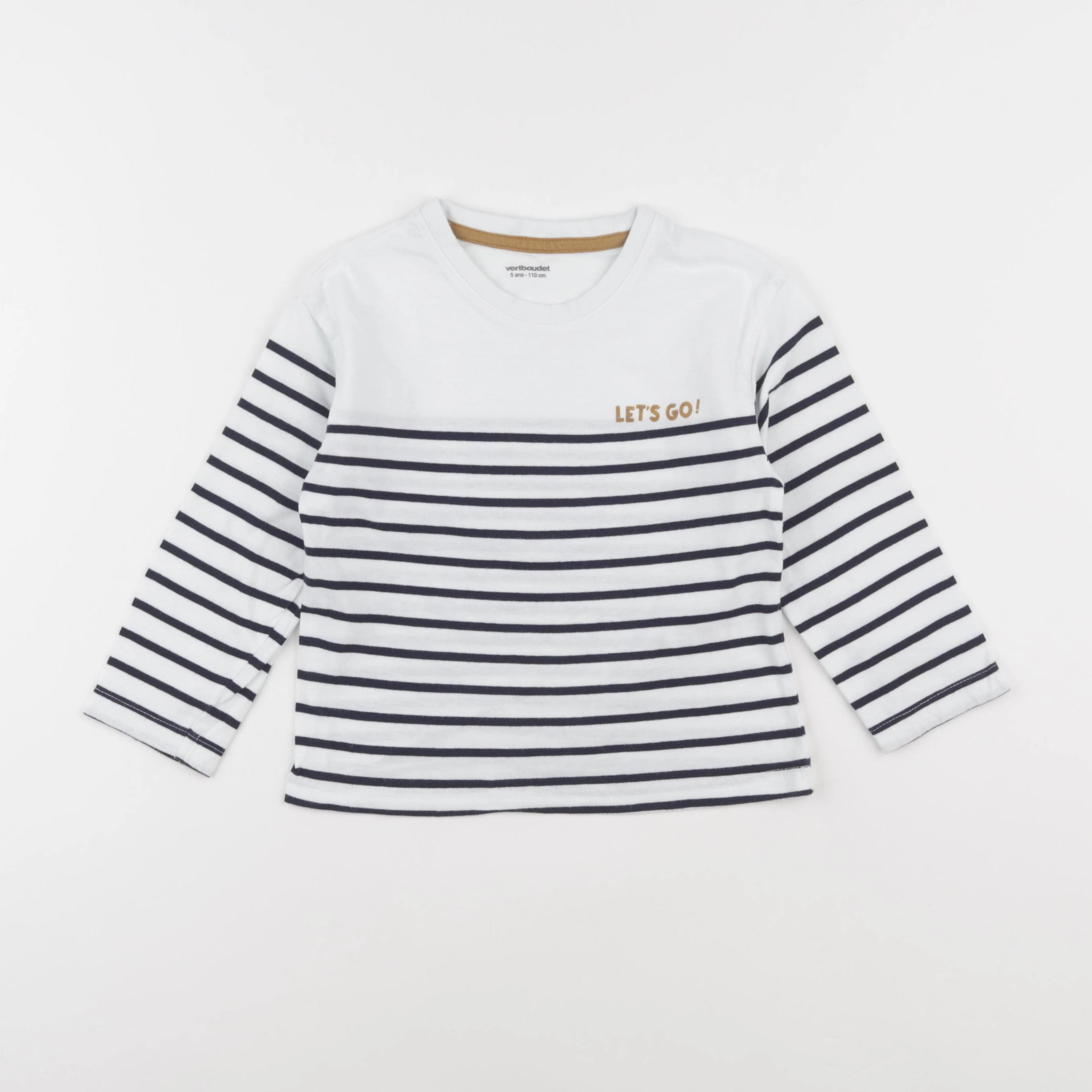 Vertbaudet - tee-shirt bleu - 5 ans