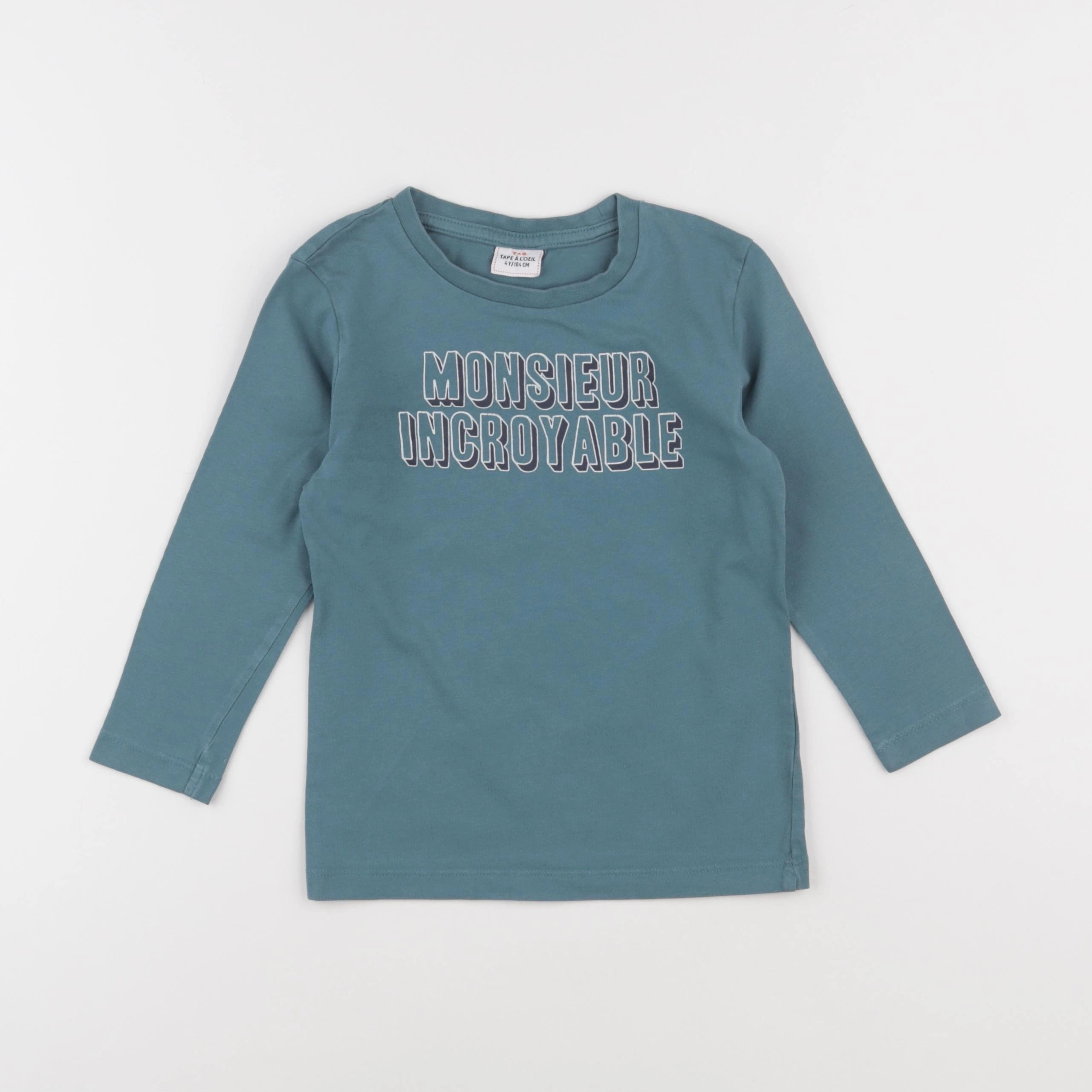 Tape à l'oeil - tee-shirt bleu - 4 ans