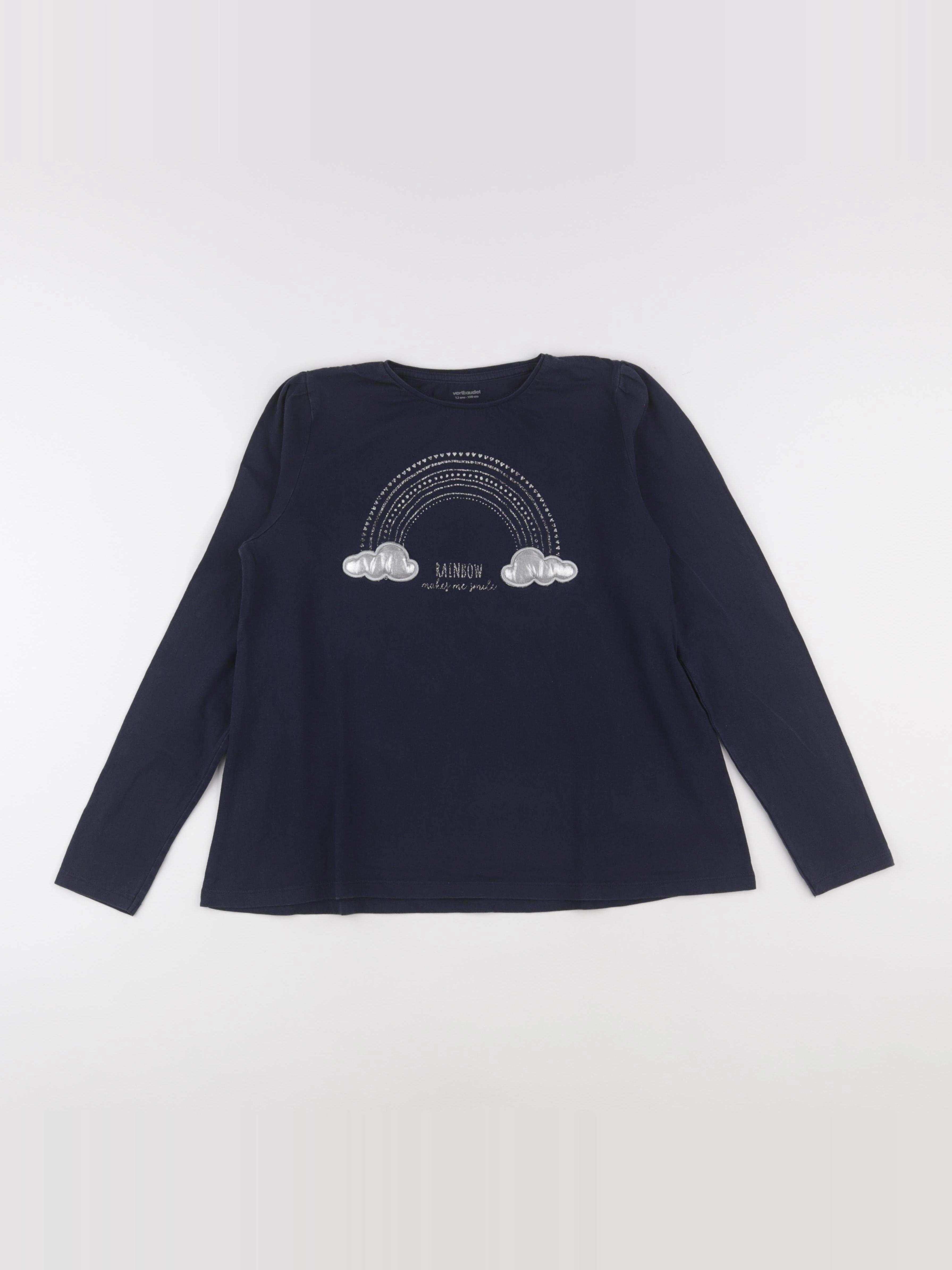 Vertbaudet - tee-shirt bleu - 12 ans