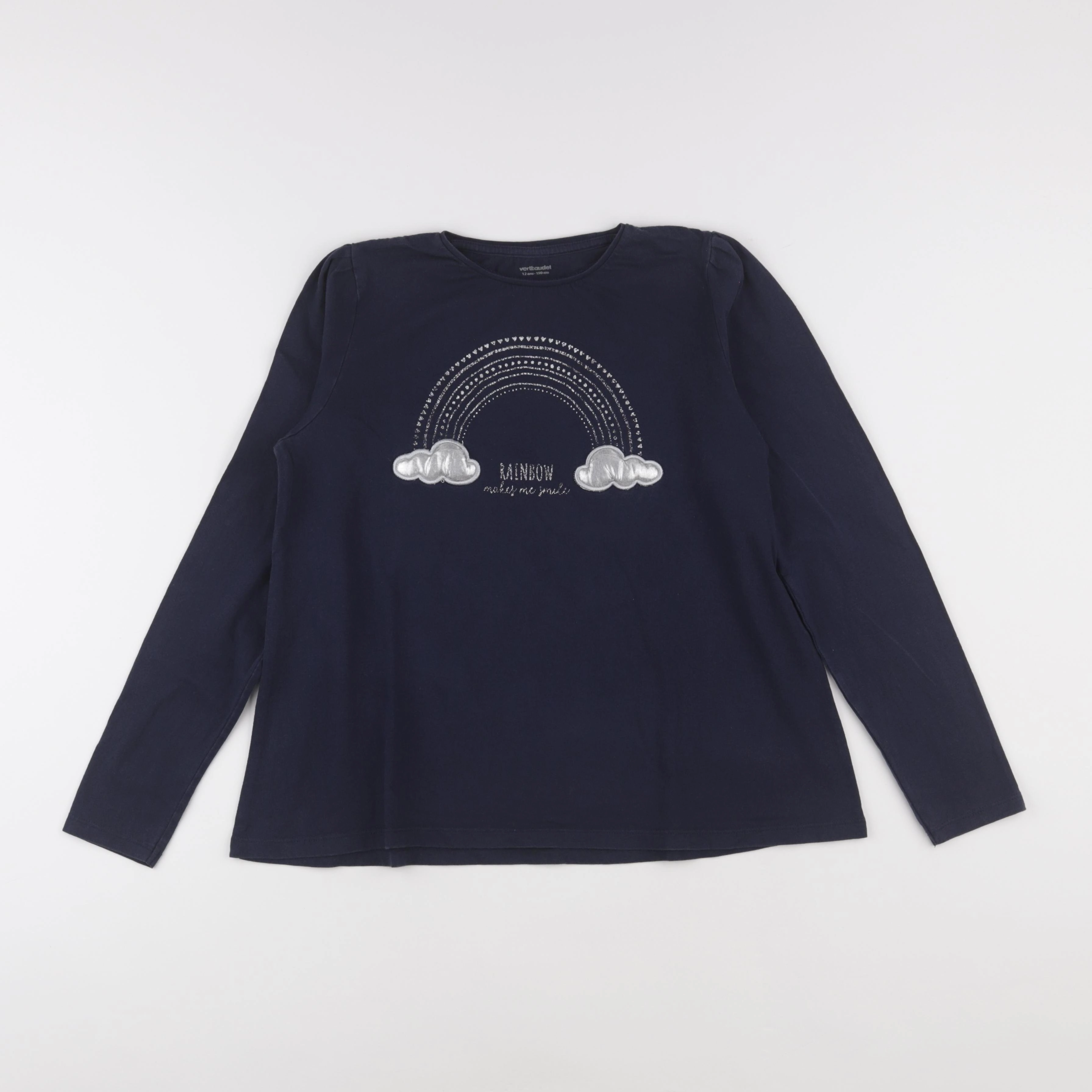 Vertbaudet - tee-shirt bleu - 12 ans