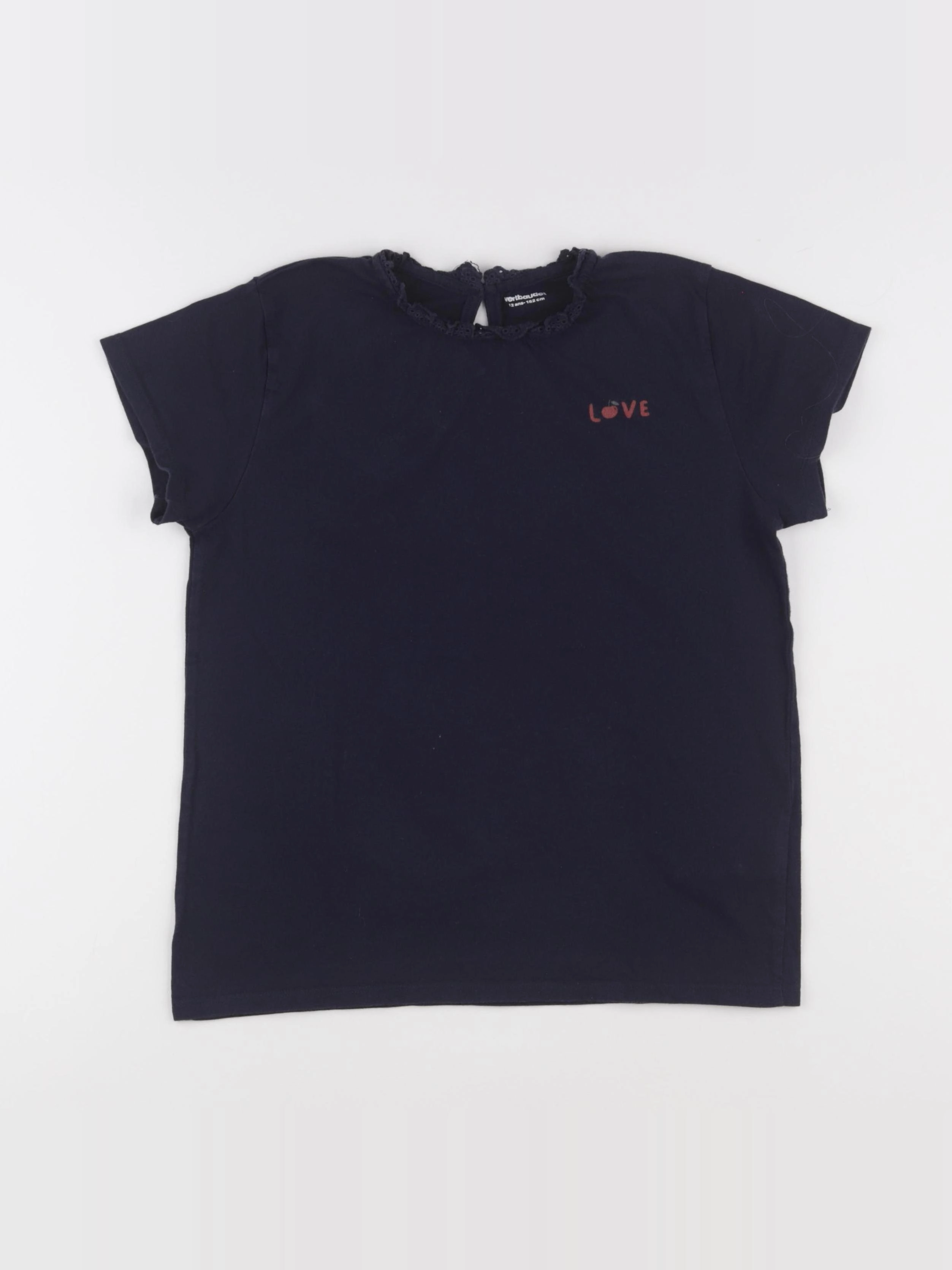 Vertbaudet - tee-shirt bleu - 12 ans