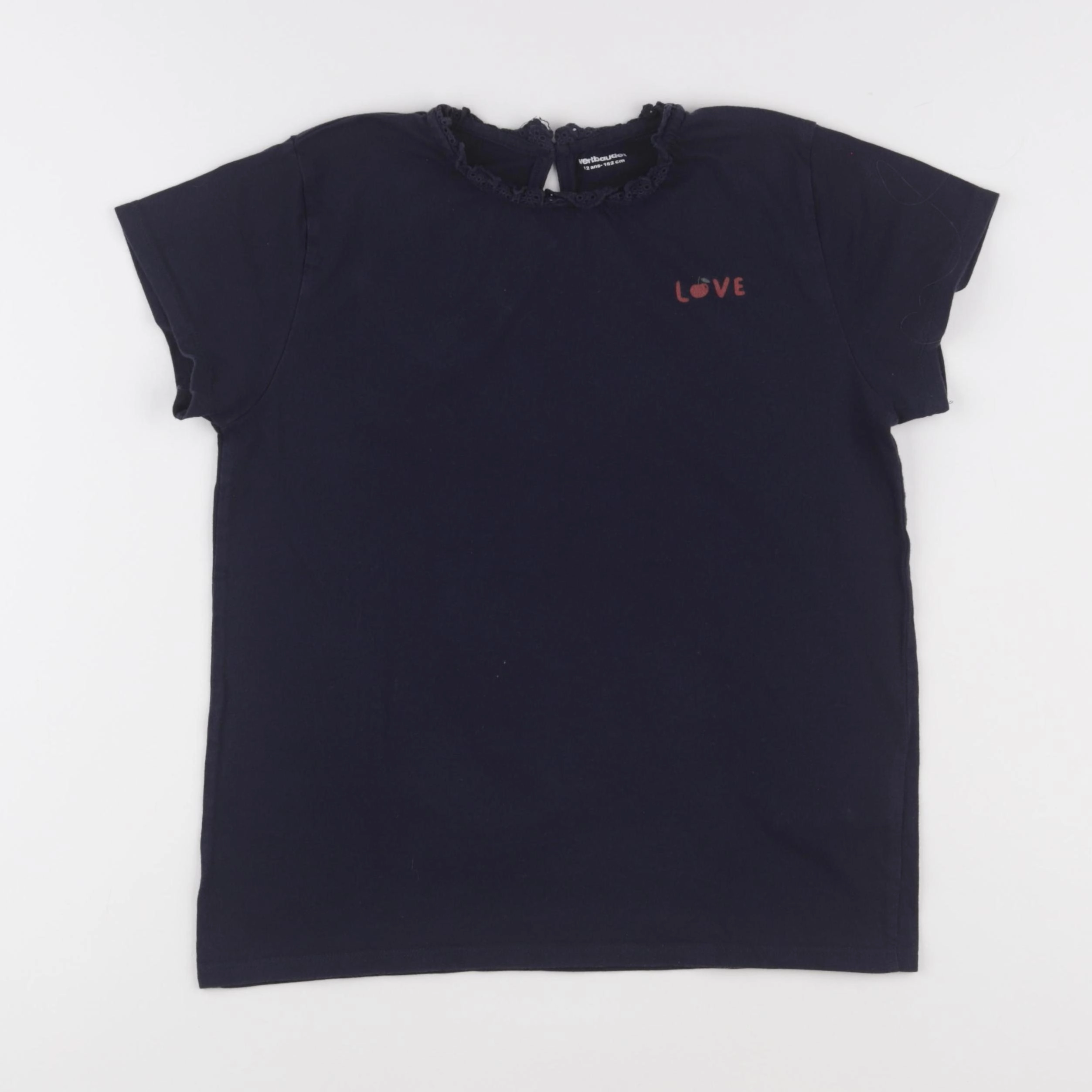 Vertbaudet - tee-shirt bleu - 12 ans