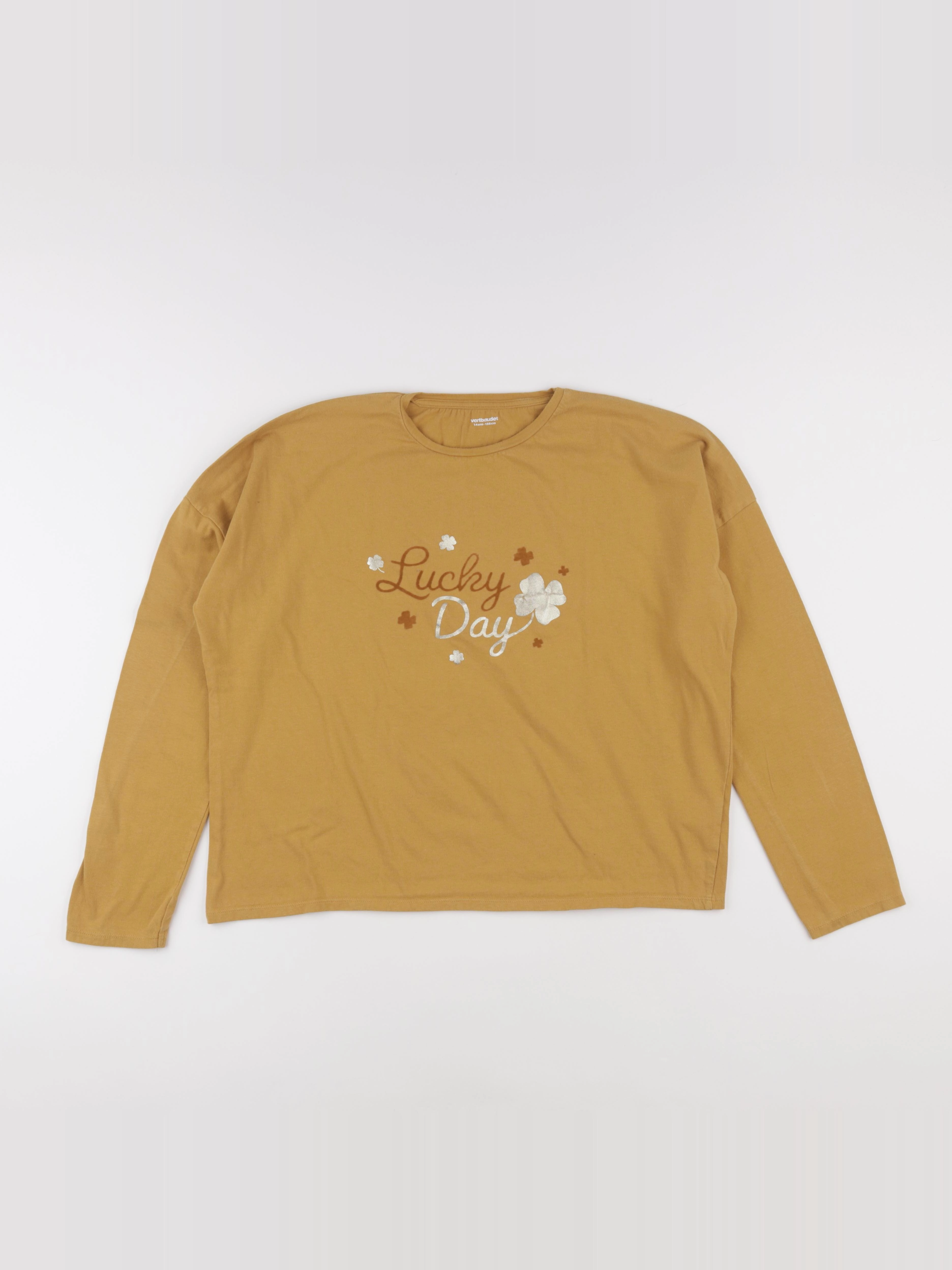 Vertbaudet - tee-shirt jaune - 14 ans