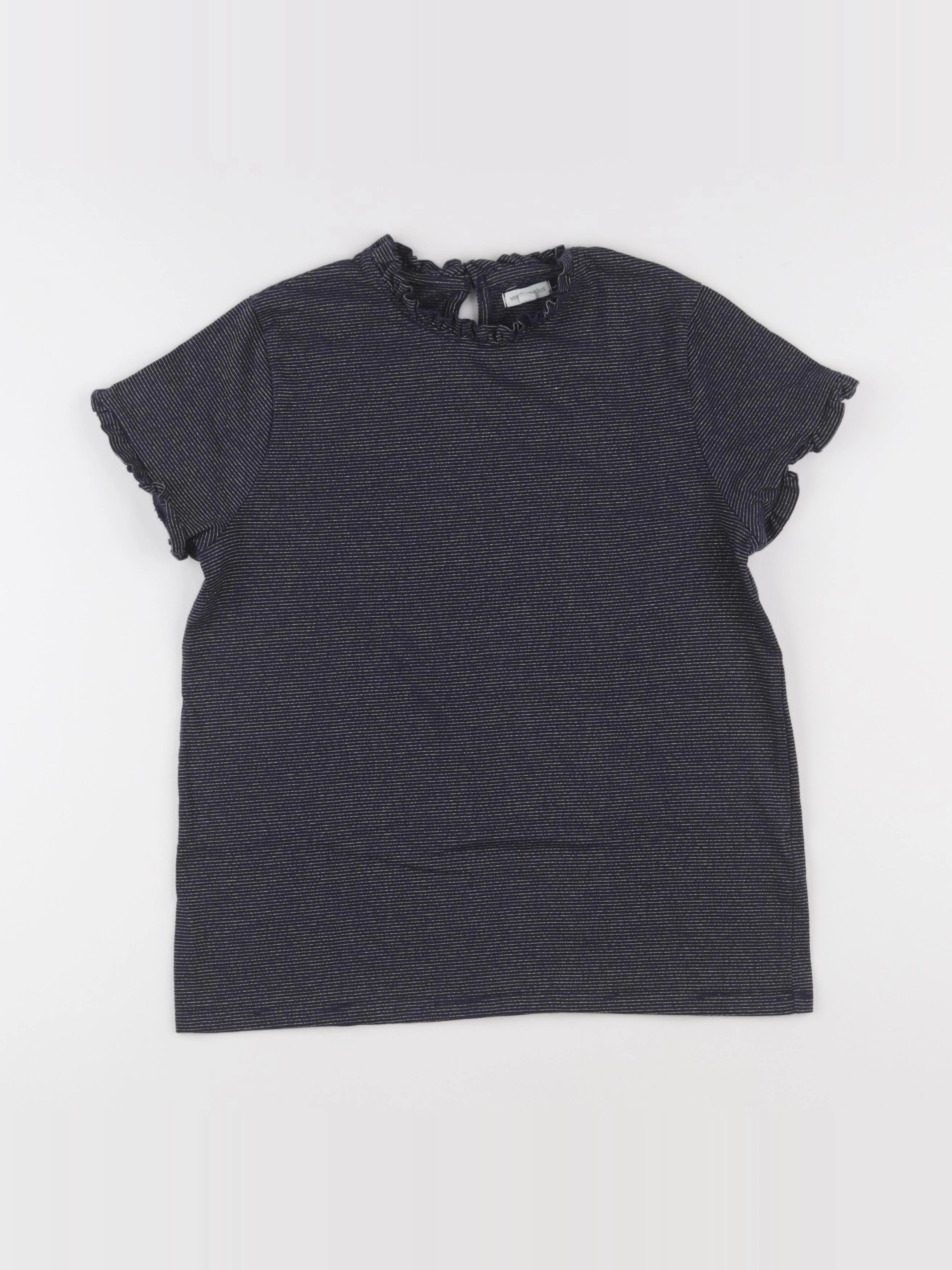 Vertbaudet - tee-shirt bleu, or - 14 ans