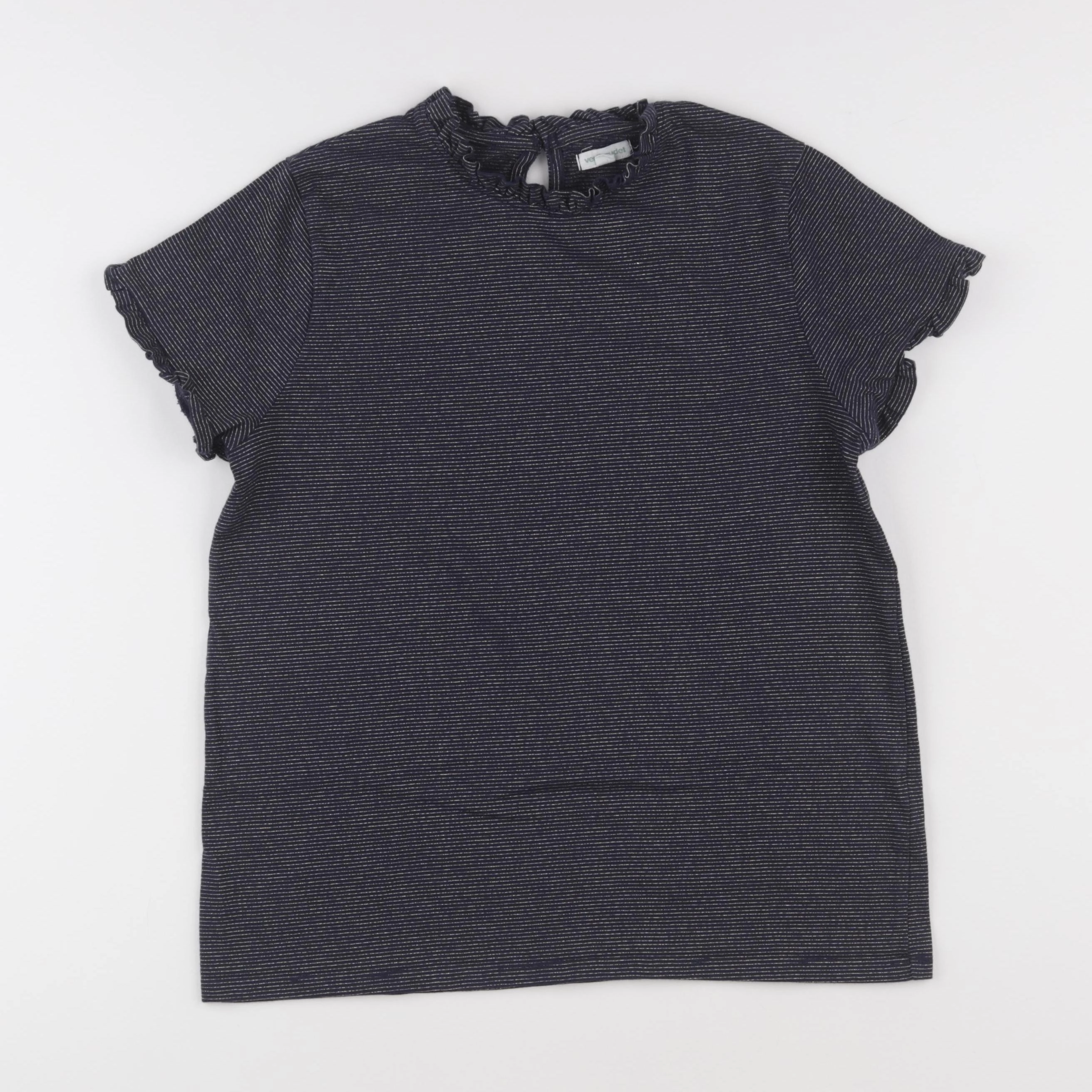 Vertbaudet - tee-shirt bleu, or - 14 ans