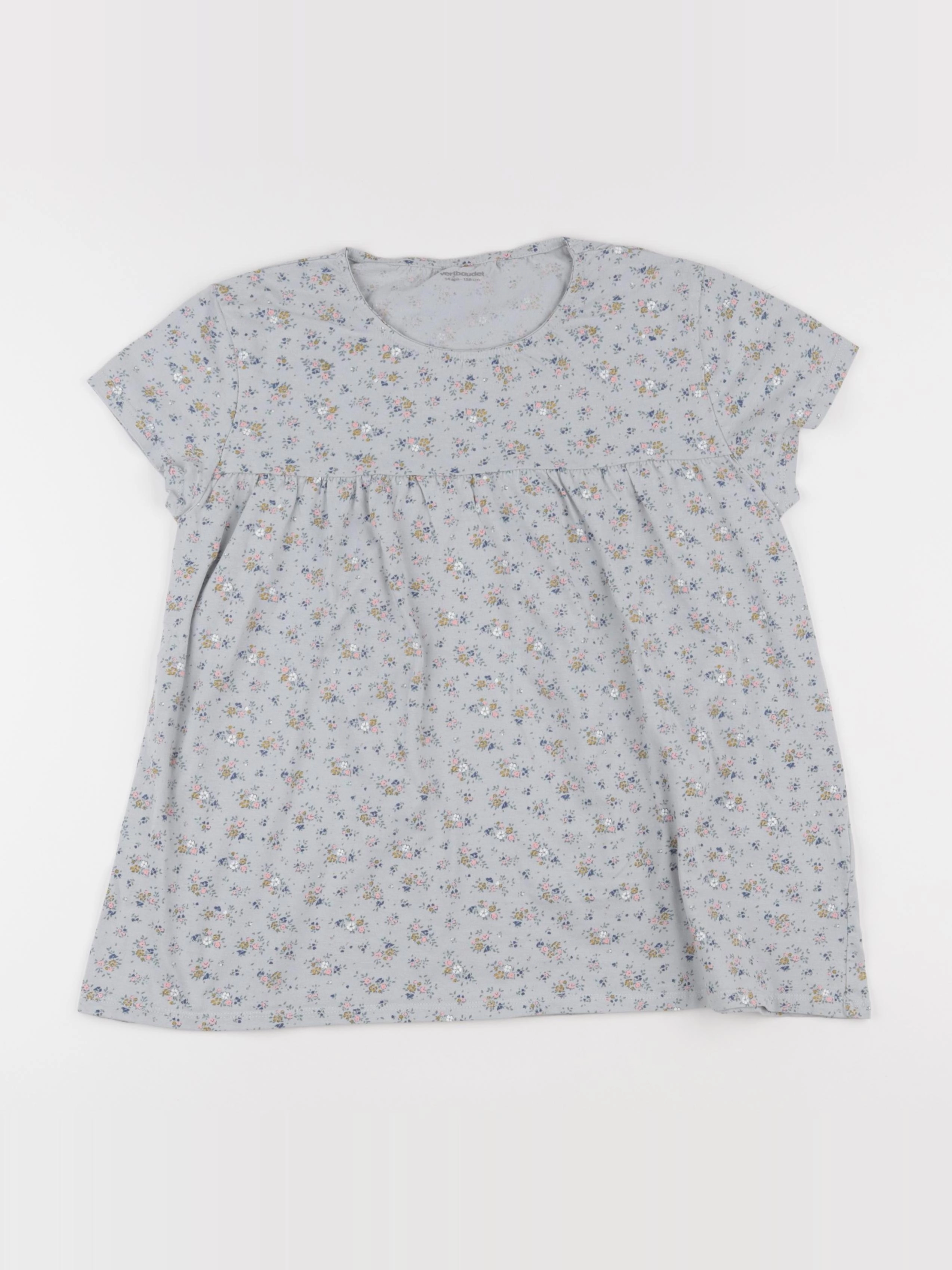 Vertbaudet - tee-shirt vert - 14 ans