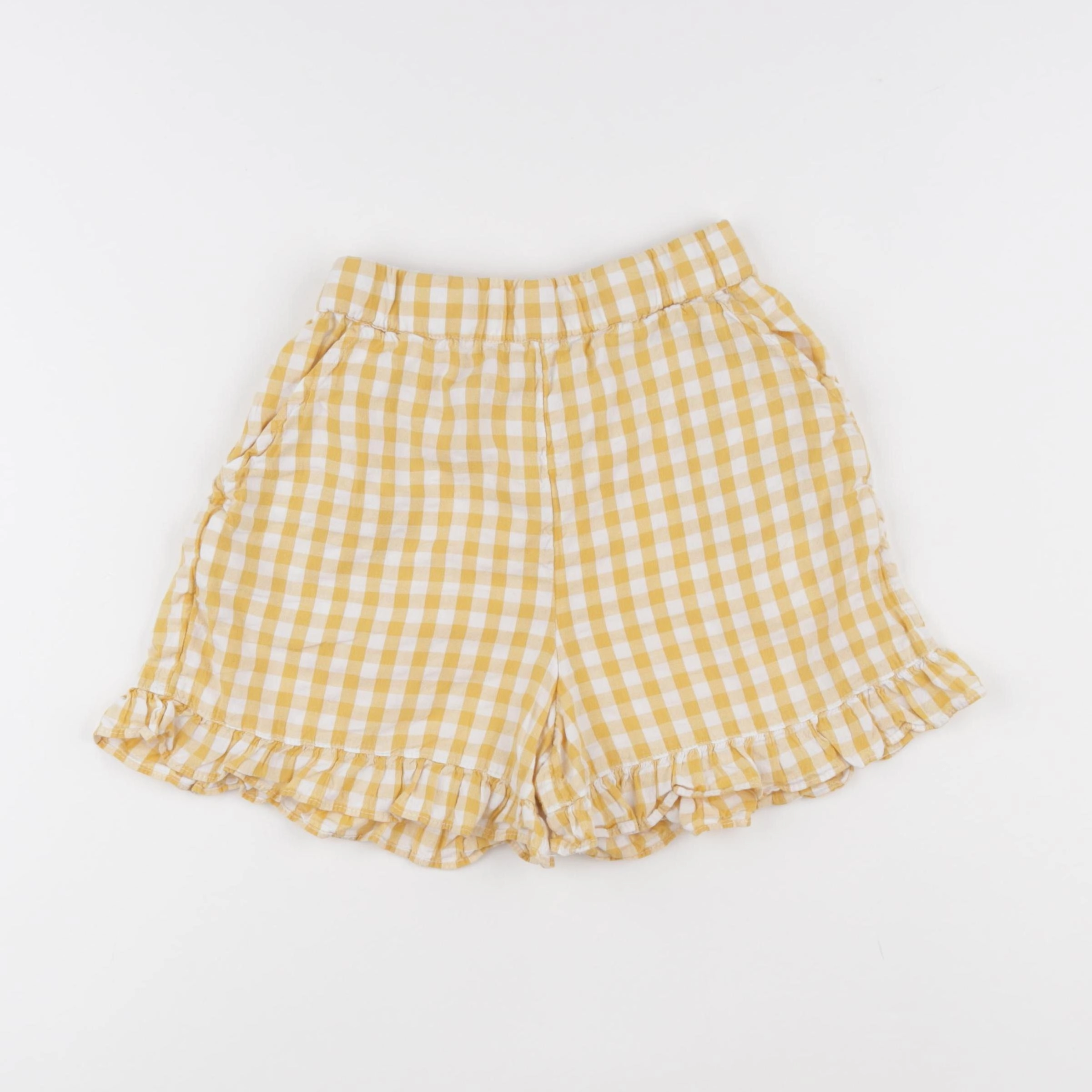 Vertbaudet - short blanc, jaune - 12 ans