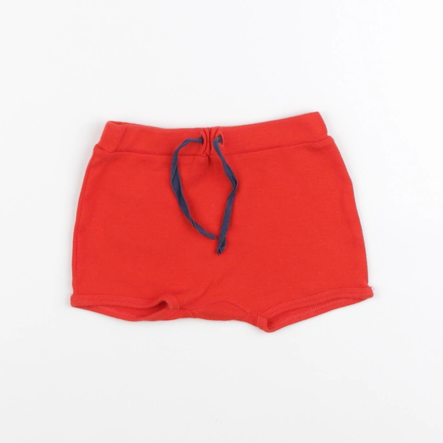 Petit Bateau - short orange - 12 mois