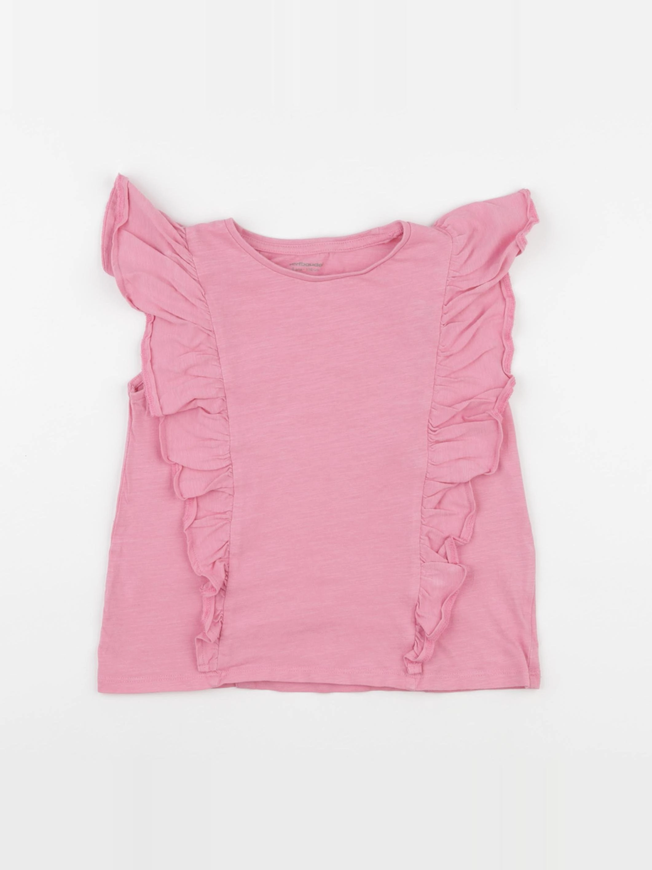 Vertbaudet - tee-shirt rose - 6 ans
