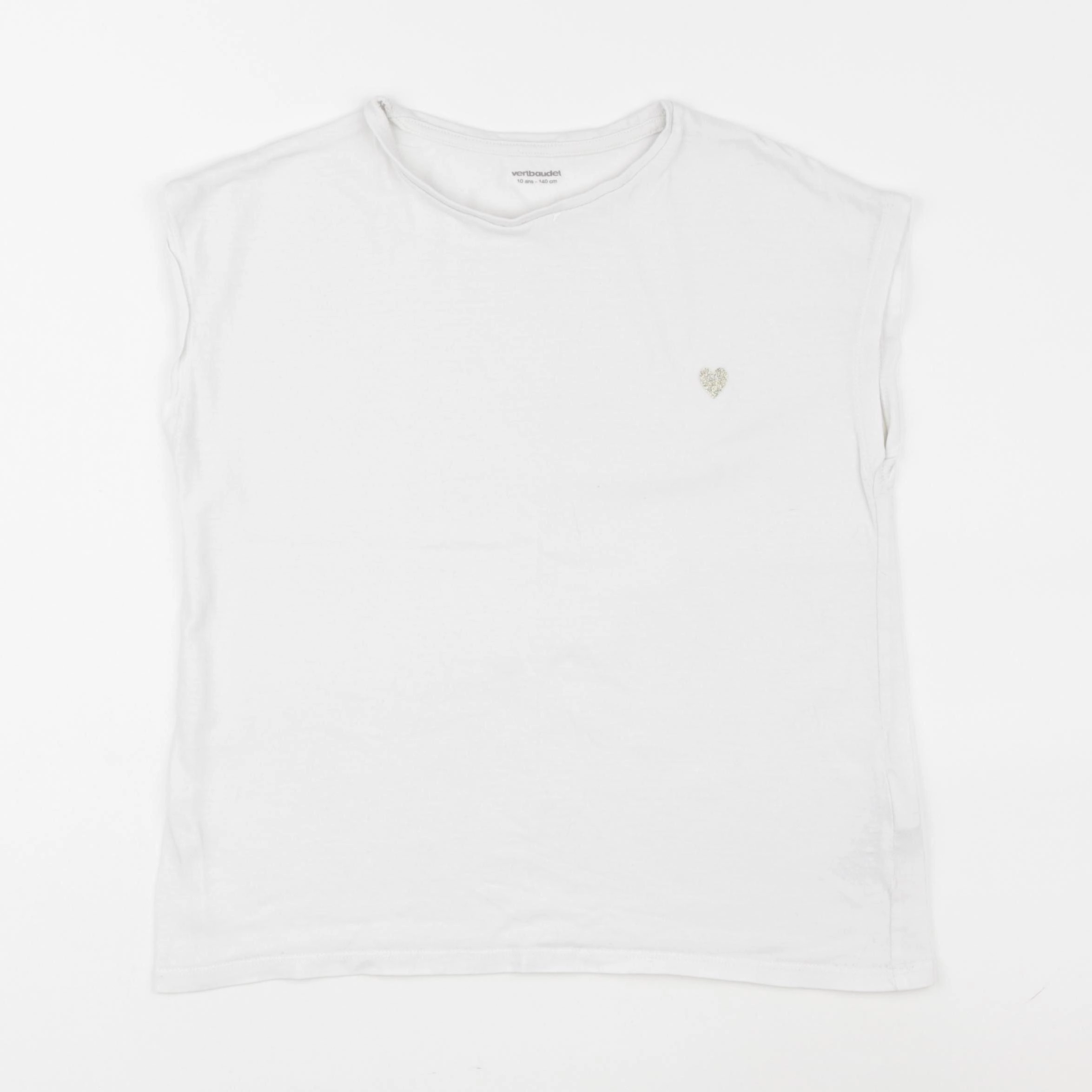 Vertbaudet - tee-shirt blanc - 10 ans