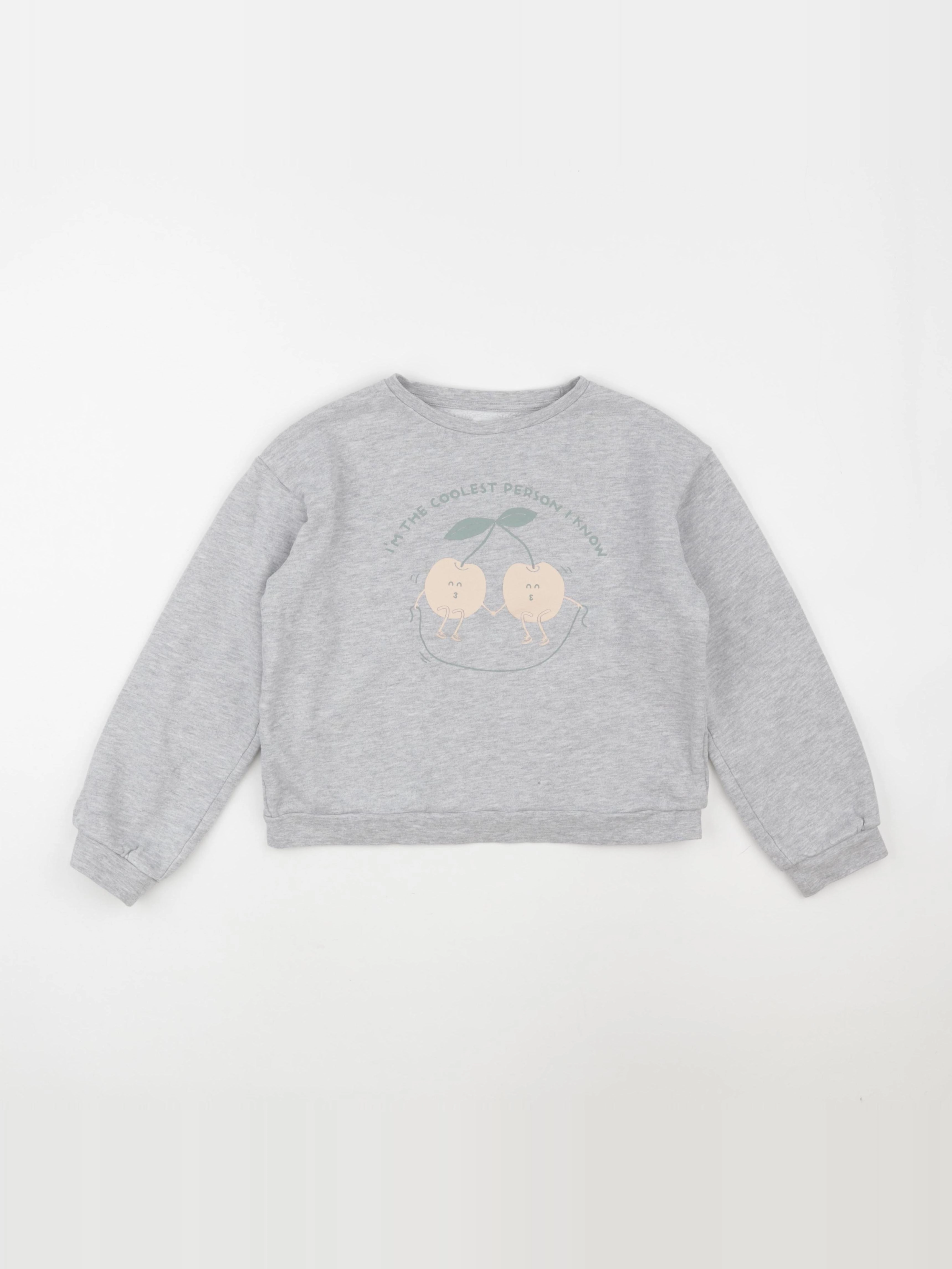 Vertbaudet - sweat gris - 10 ans