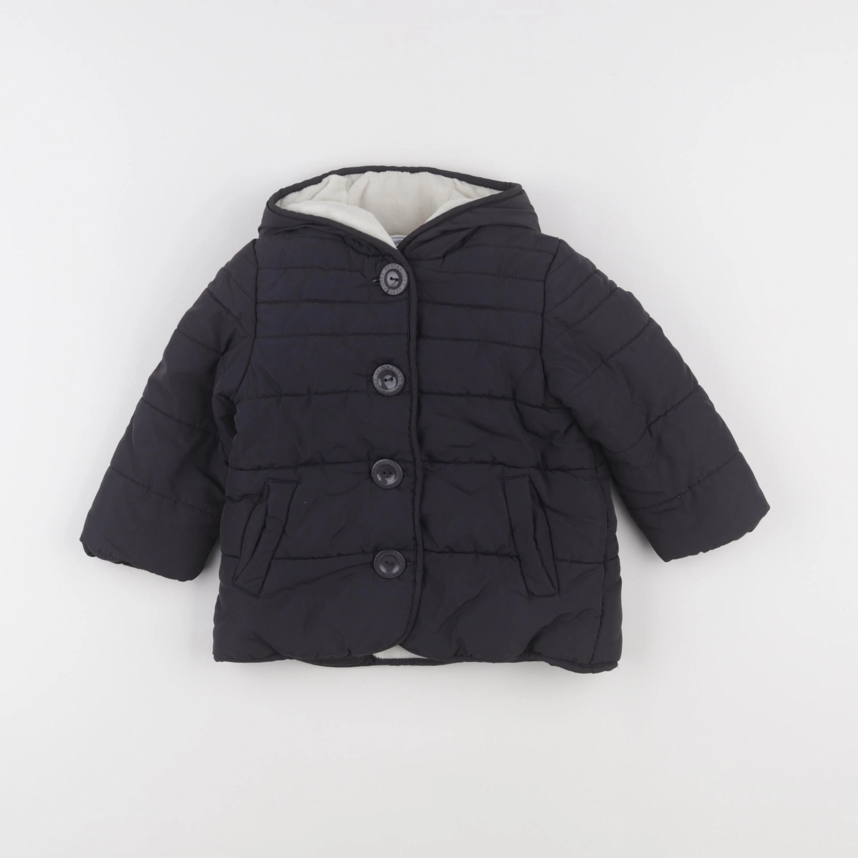Vertbaudet - doudoune noir - 2 ans