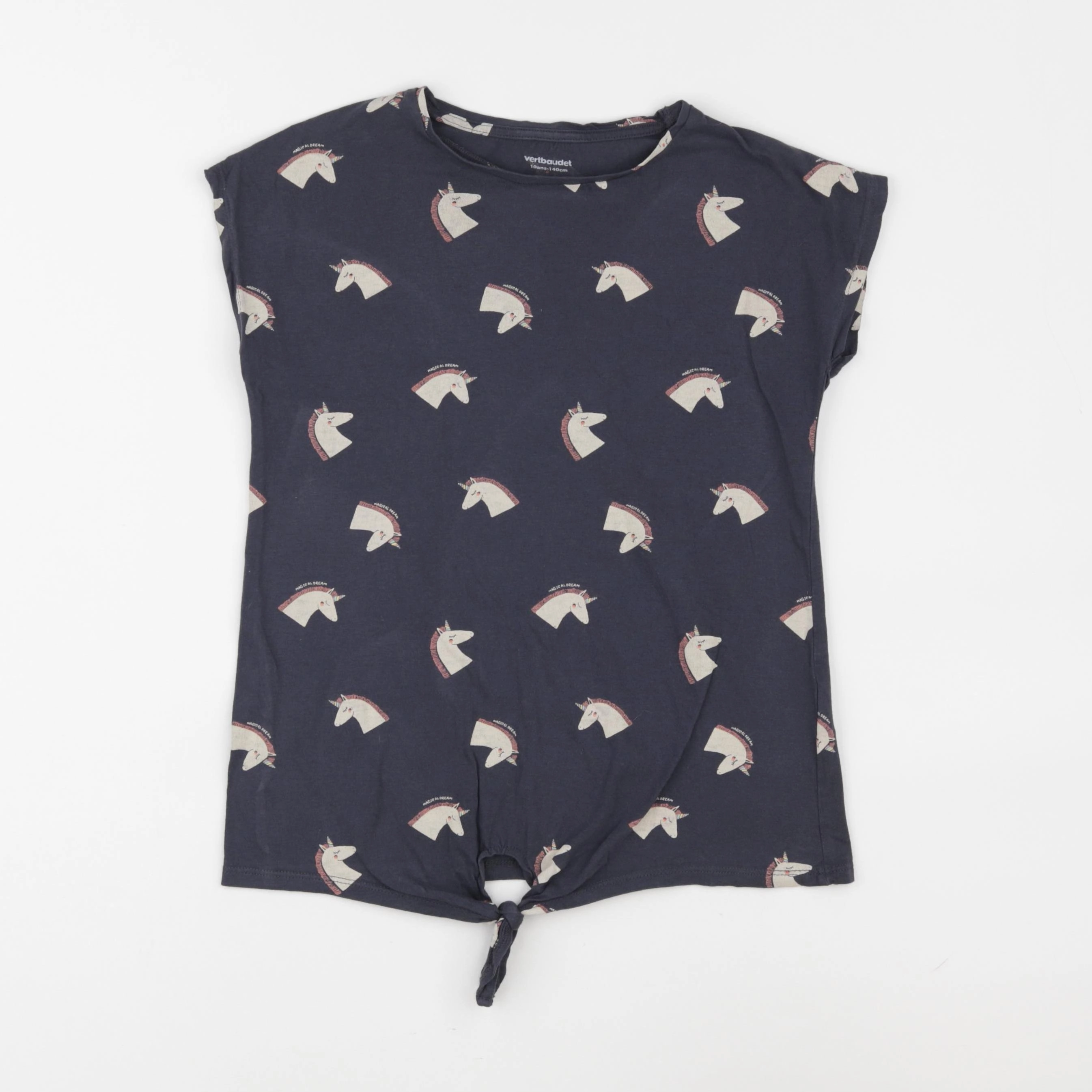 Vertbaudet - tee-shirt bleu - 10 ans