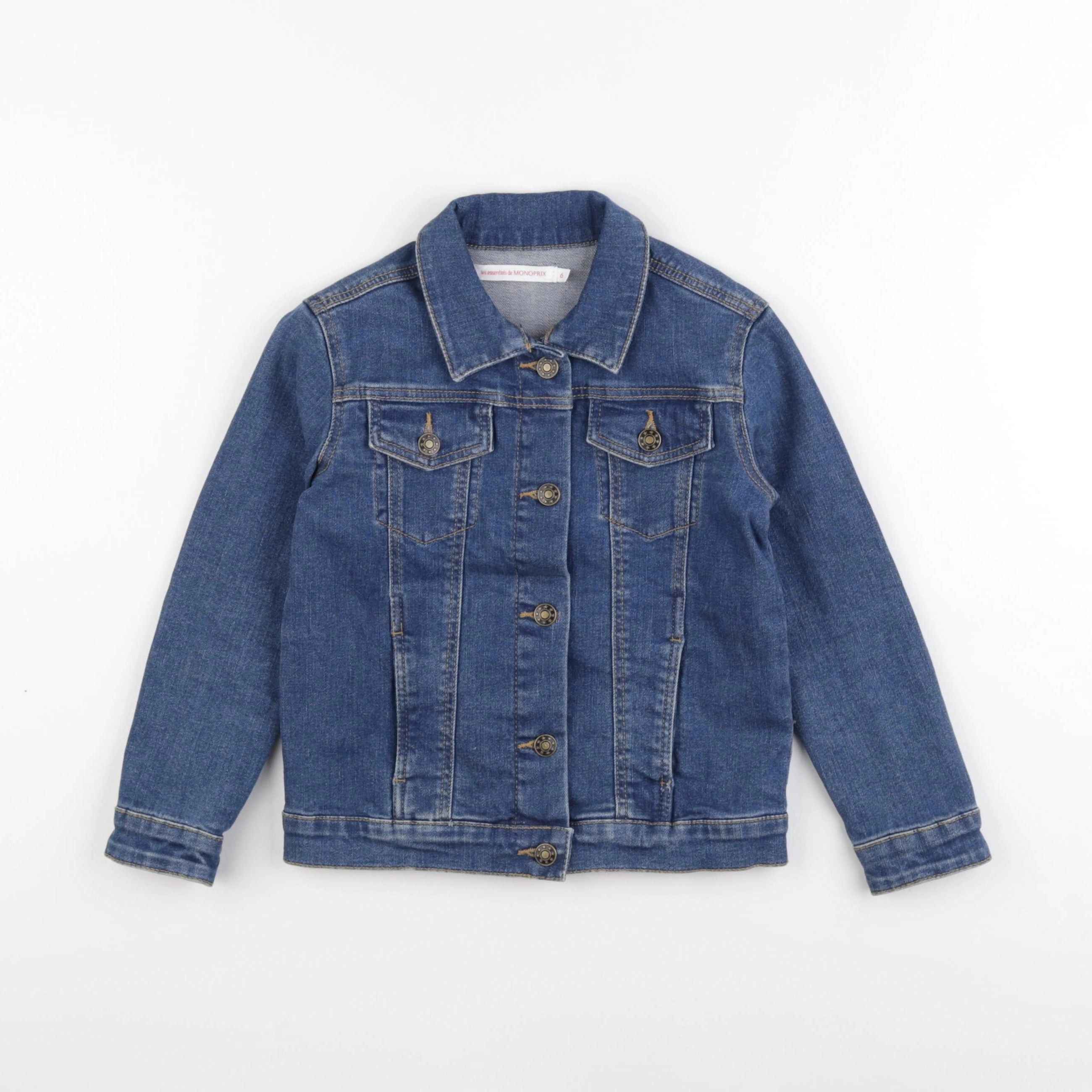 Monoprix - veste bleu - 6 ans