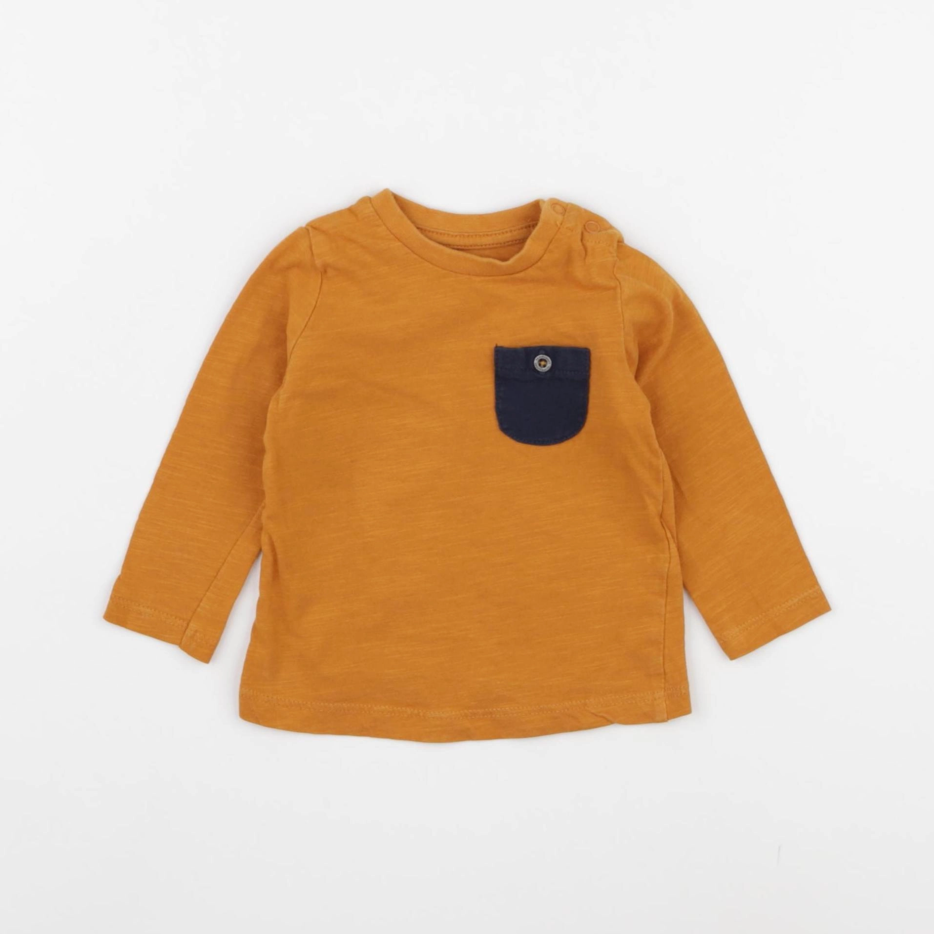 Vertbaudet - tee-shirt jaune - 6 mois