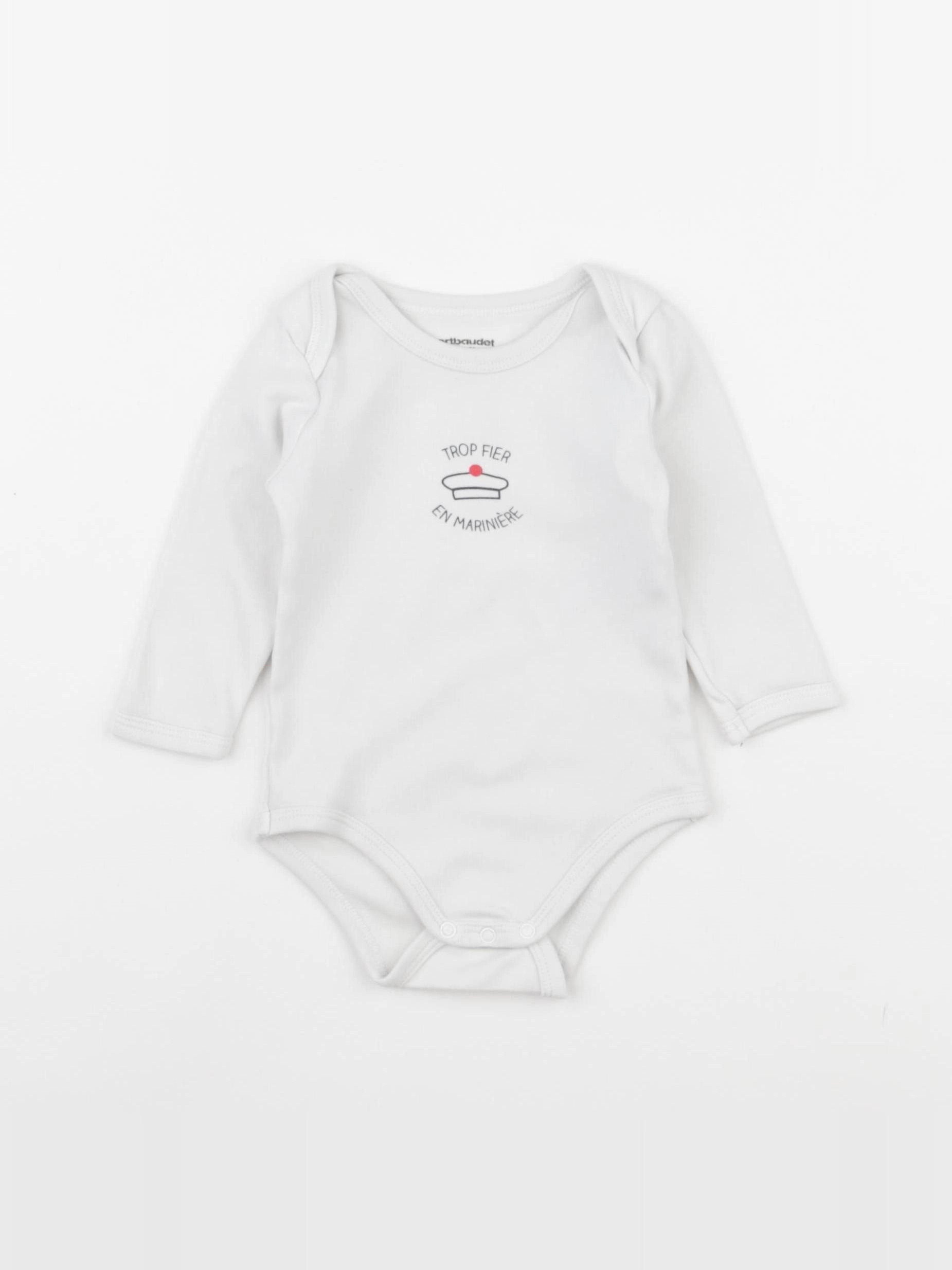 Vertbaudet - body blanc - 9 mois