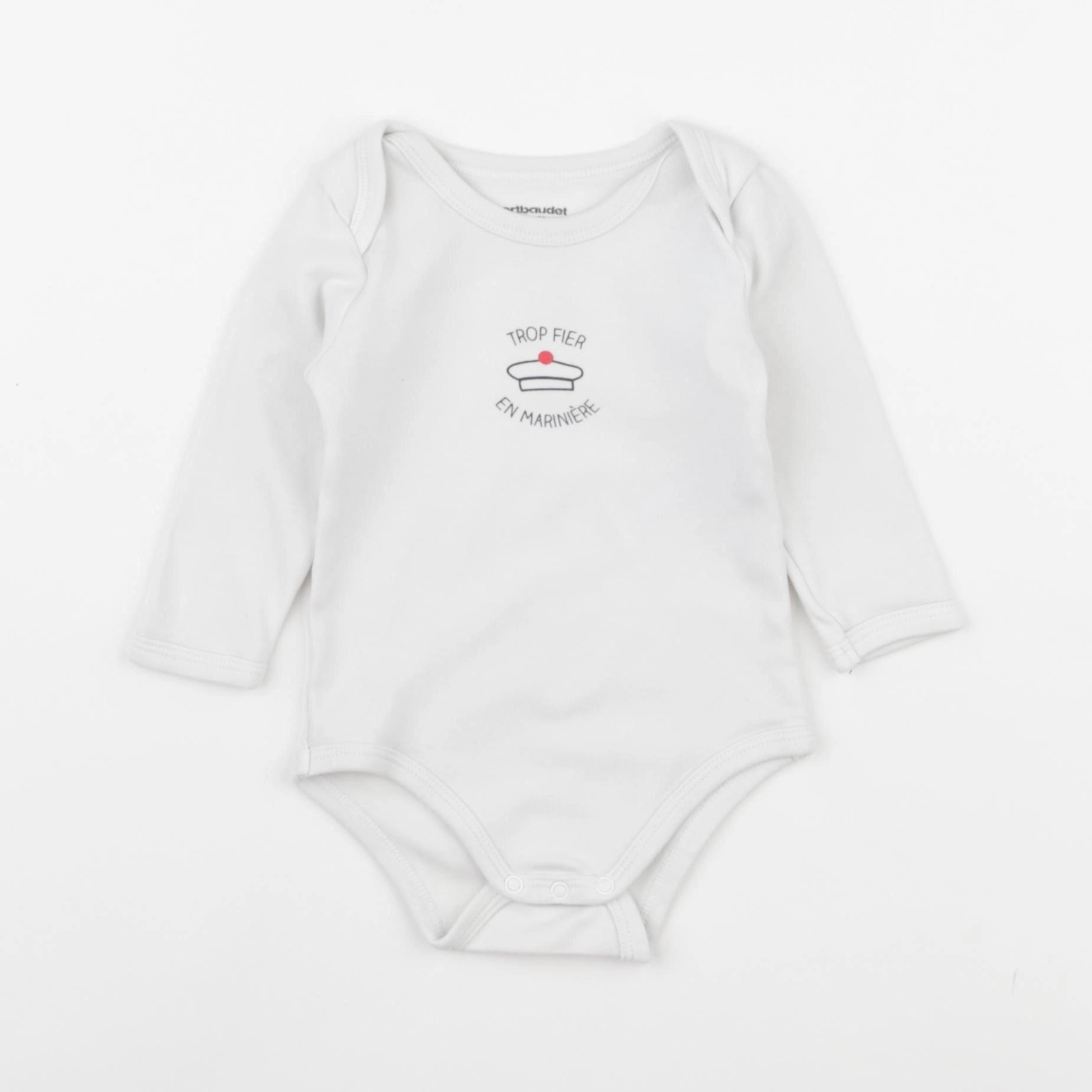 Vertbaudet - body blanc - 9 mois
