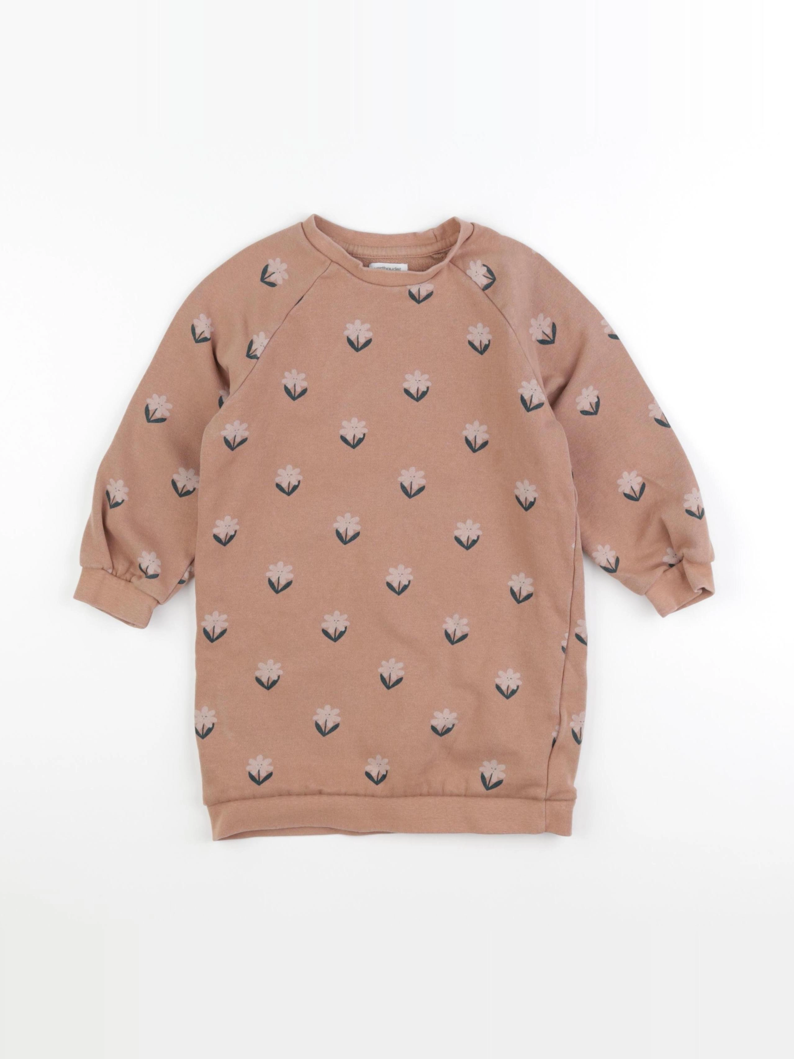 Vertbaudet - robe marron - 6 ans