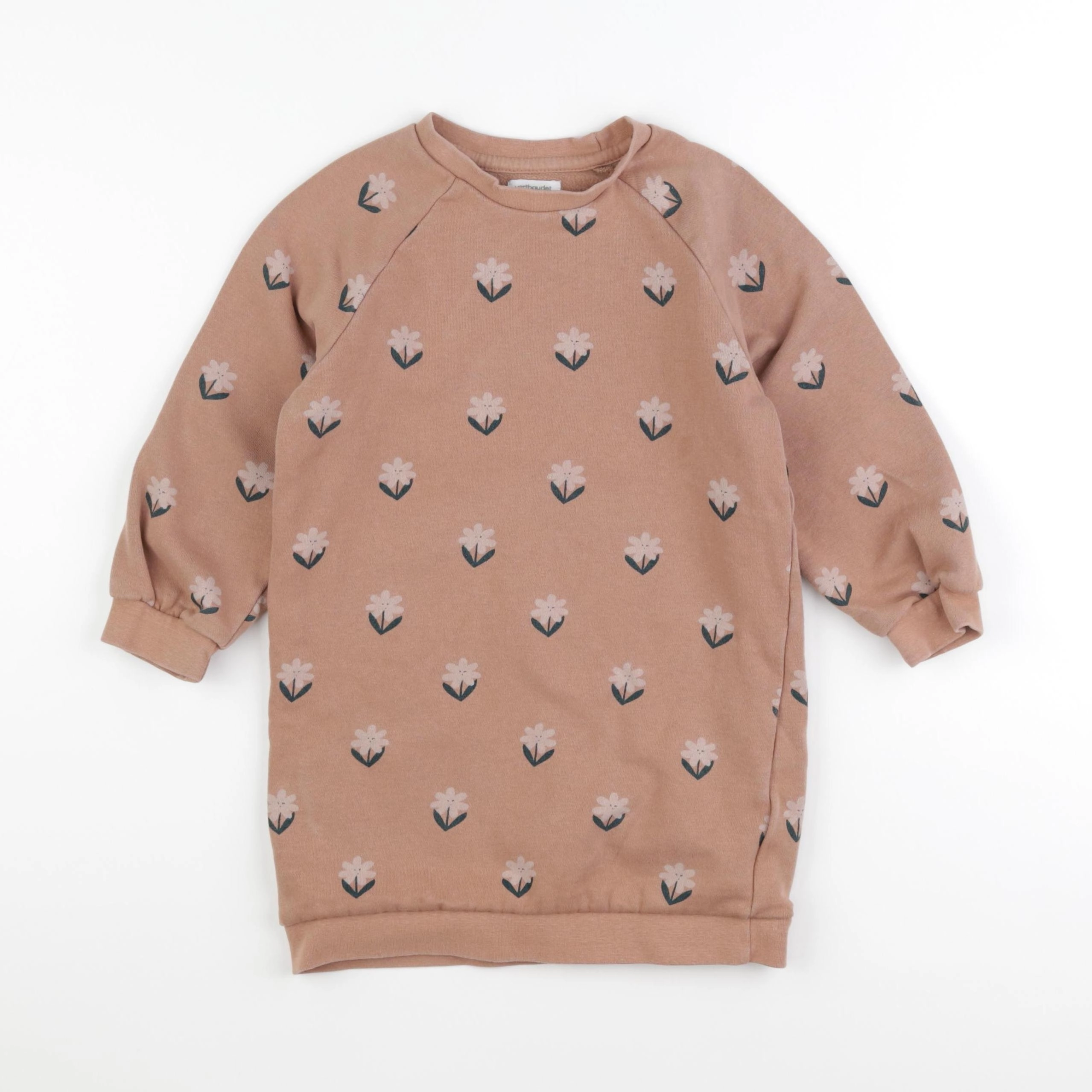 Vertbaudet - robe marron - 6 ans