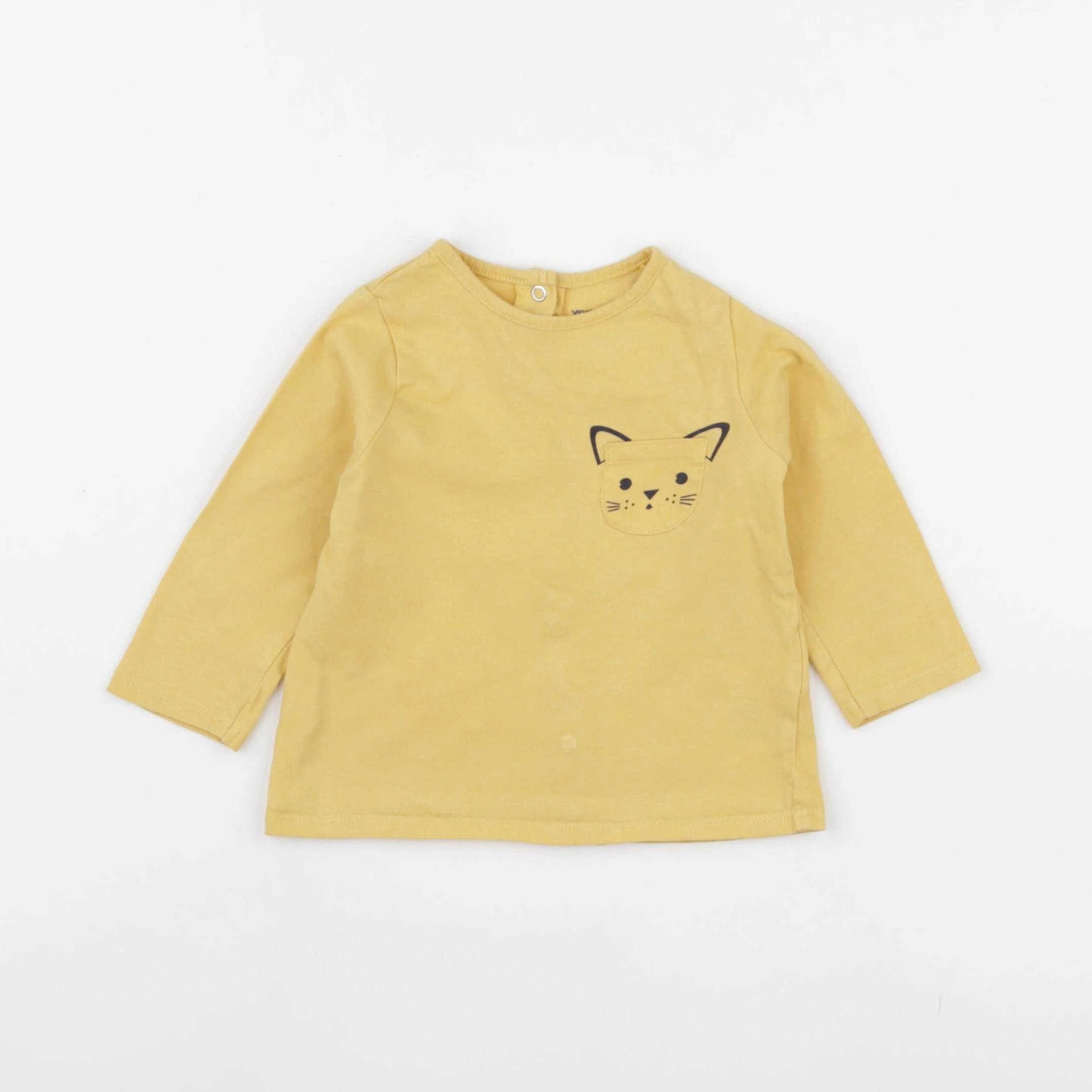 Vertbaudet - tee-shirt jaune - 9 mois