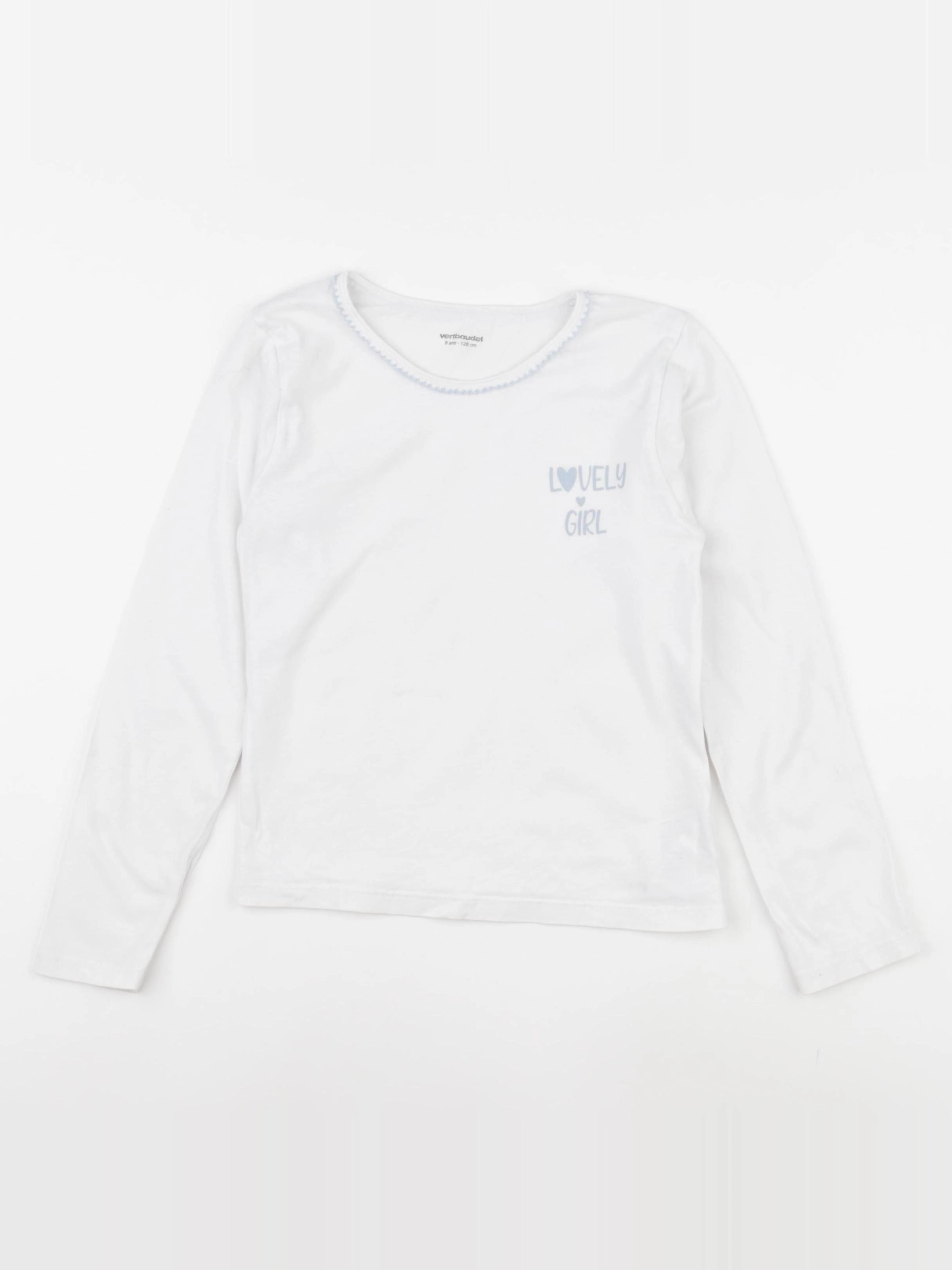Vertbaudet - maillot de corps blanc - 8 ans