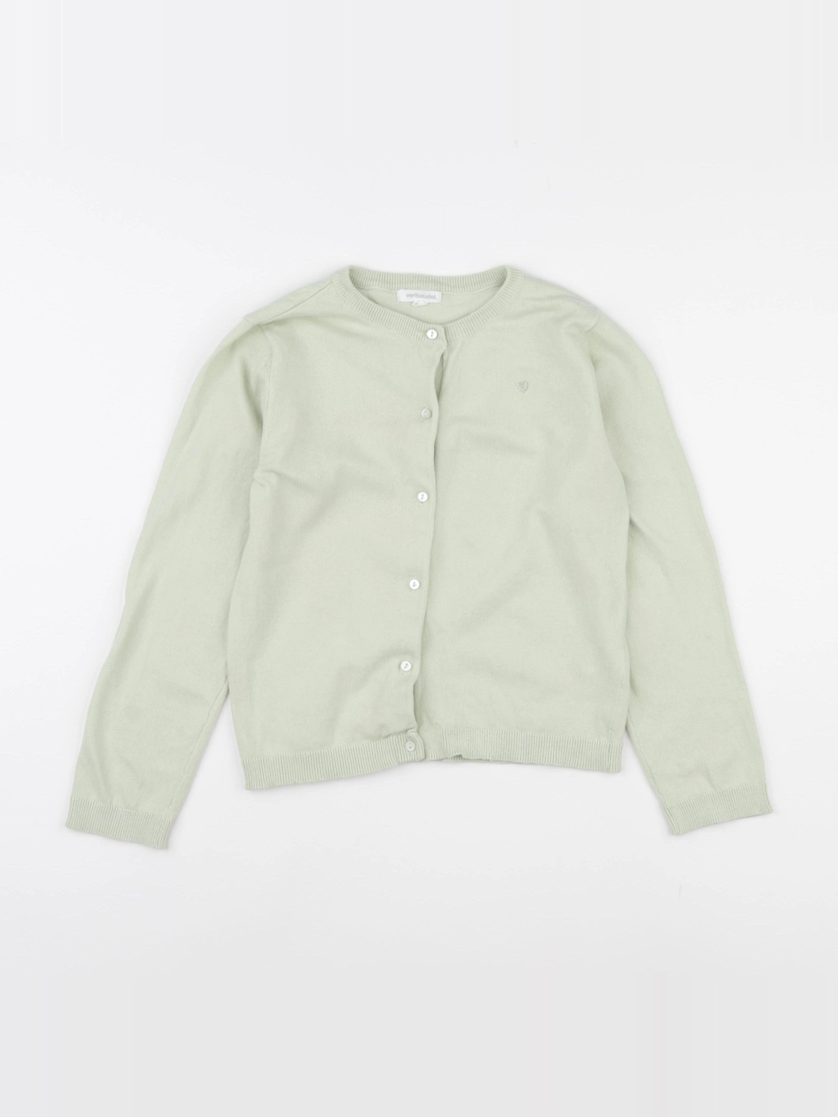 Vertbaudet - gilet vert - 8 ans