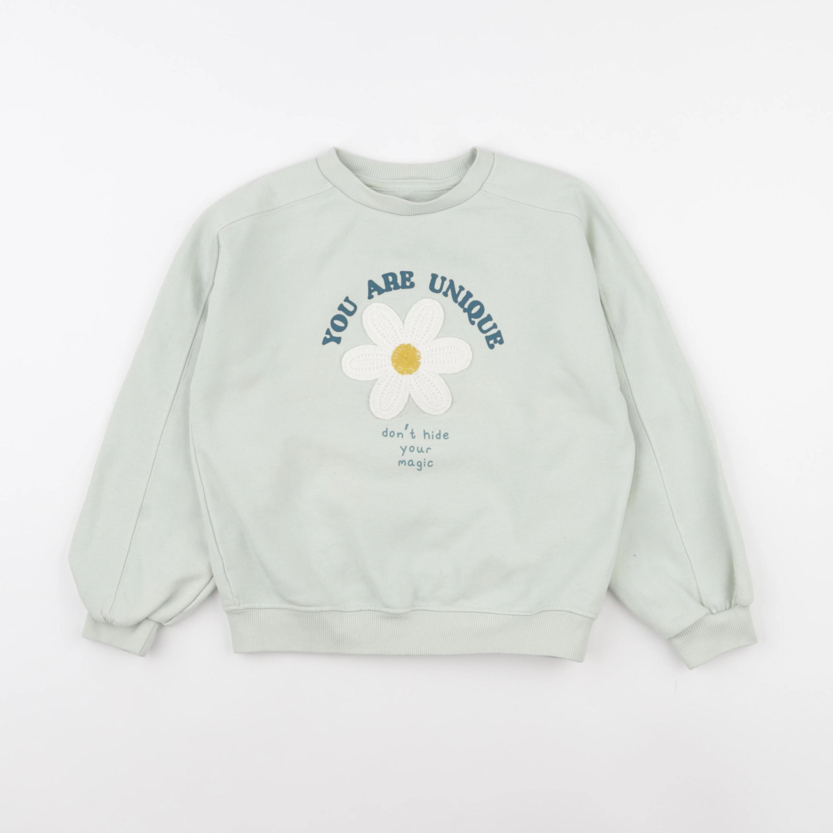 Vertbaudet - sweat vert - 8 ans