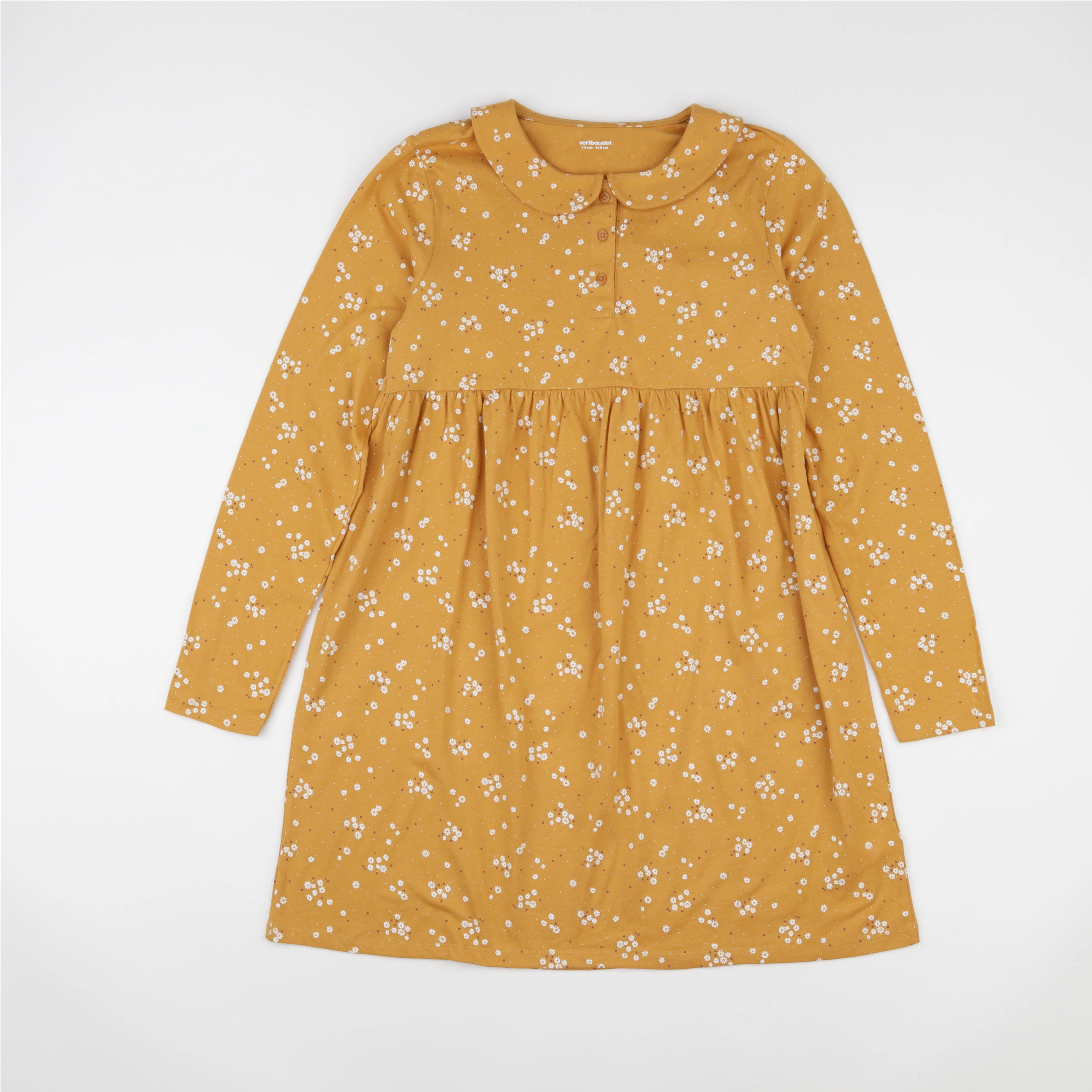 Vertbaudet - robe jaune - 14 ans