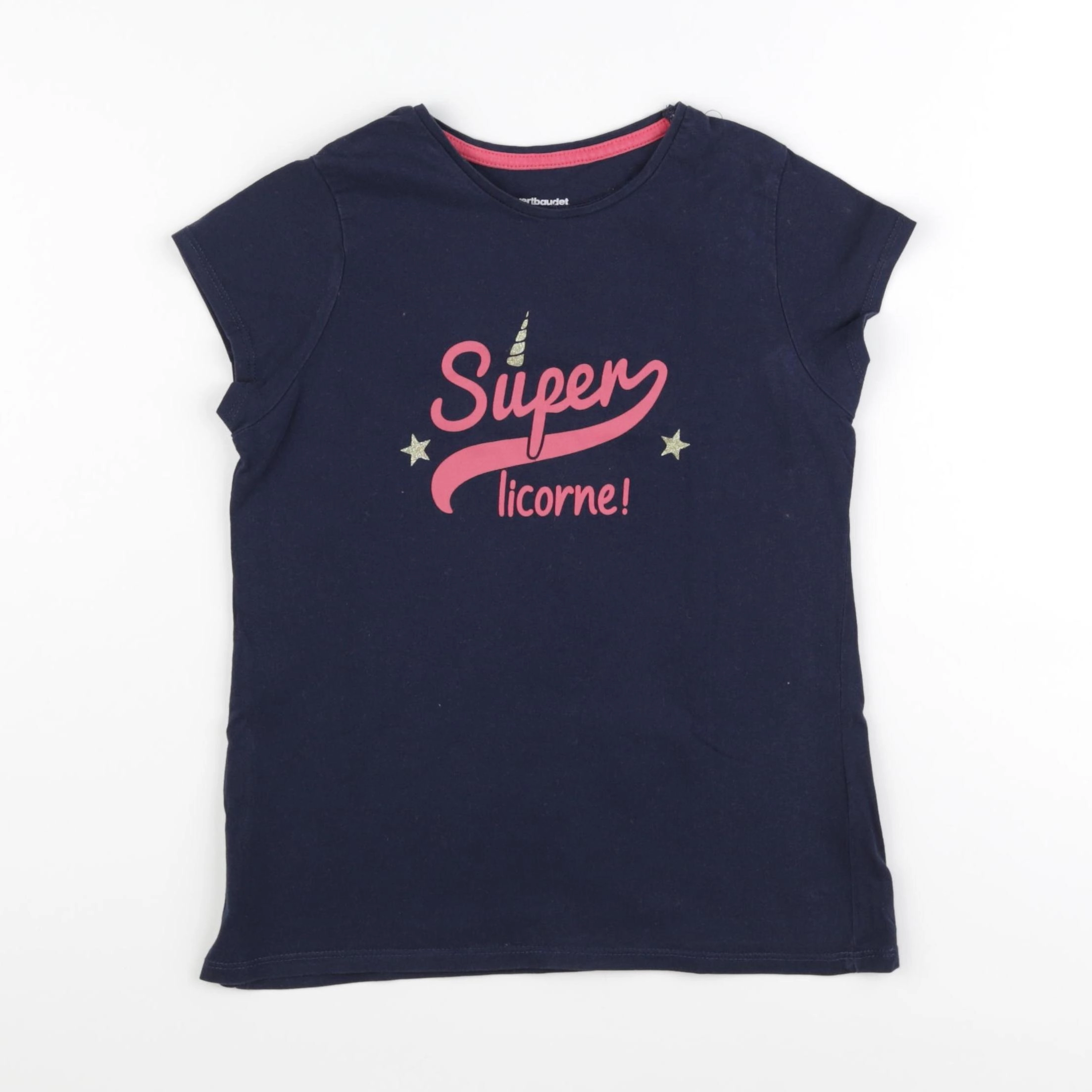 Vertbaudet - tee-shirt bleu - 10 ans