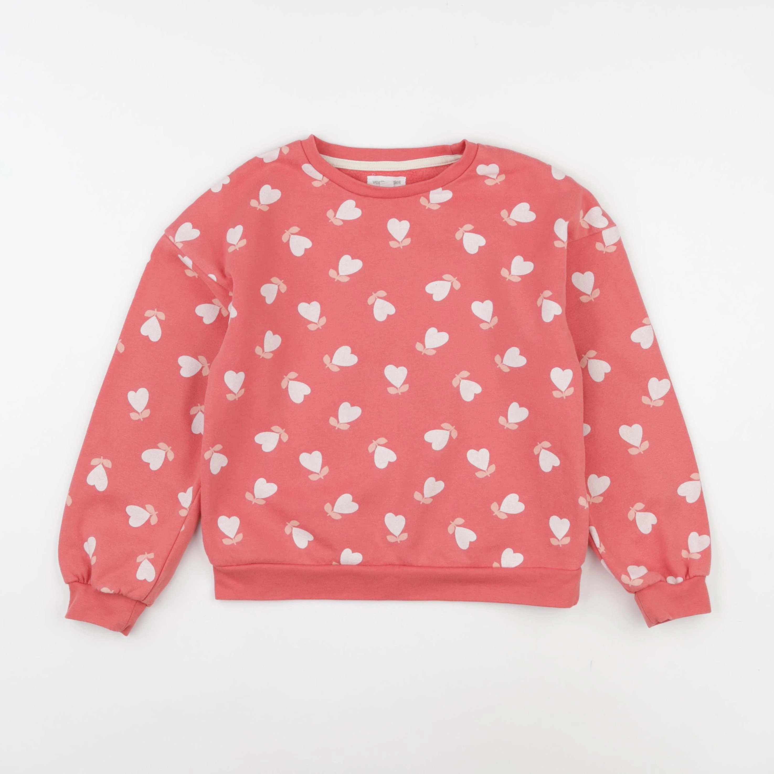 Vertbaudet - sweat rose - 8 ans